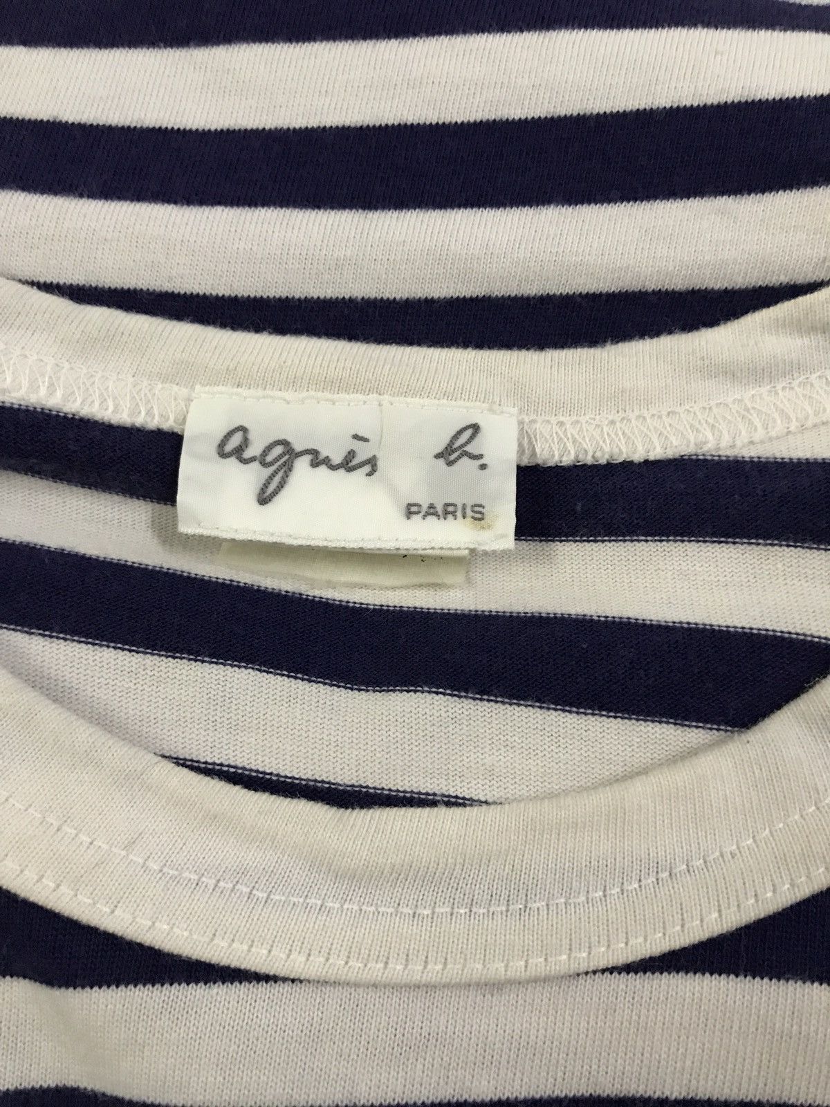 agnes b. Agnes B. Blue/White Stripes Grunge Kurt Cobain Style Size US S / EU 44-46 / 1 - 5 Thumbnail