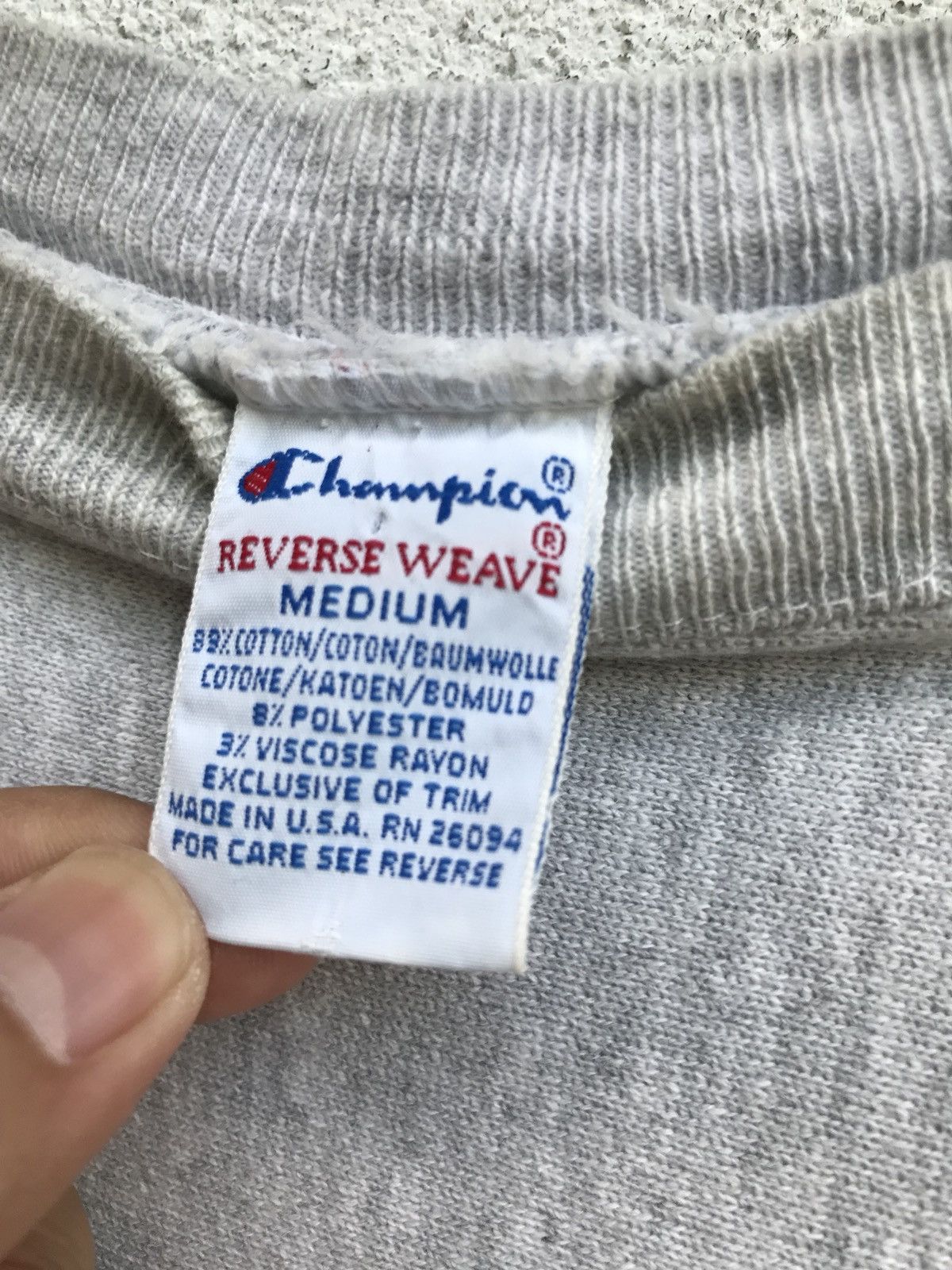 Champion Vintage Champion Light Grey Crewneck 21 bulk purchase Size US M / EU 48-50 / 2 - 5 Thumbnail