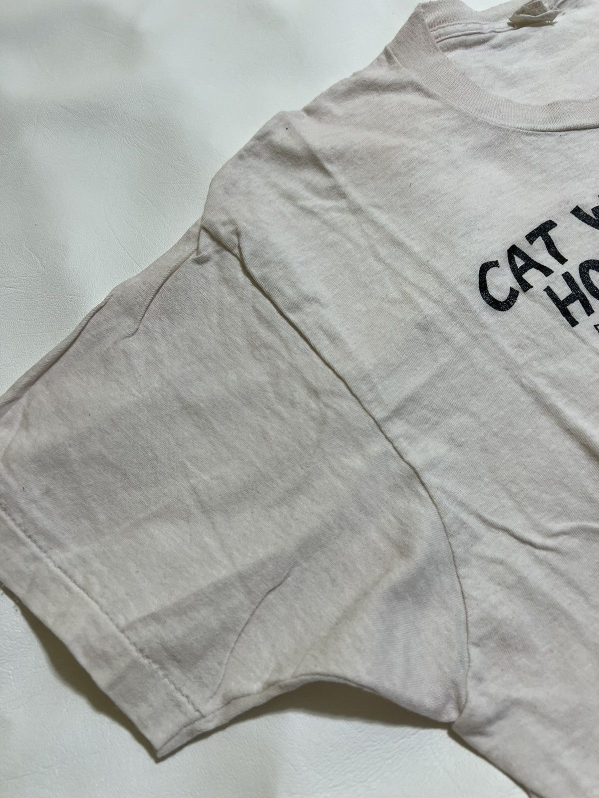 Vintage ***FINAL DROP***RARE 80s FOTL “Meow Aid” humour shirt XL Size US XL / EU 56 / 4 - 9 Thumbnail
