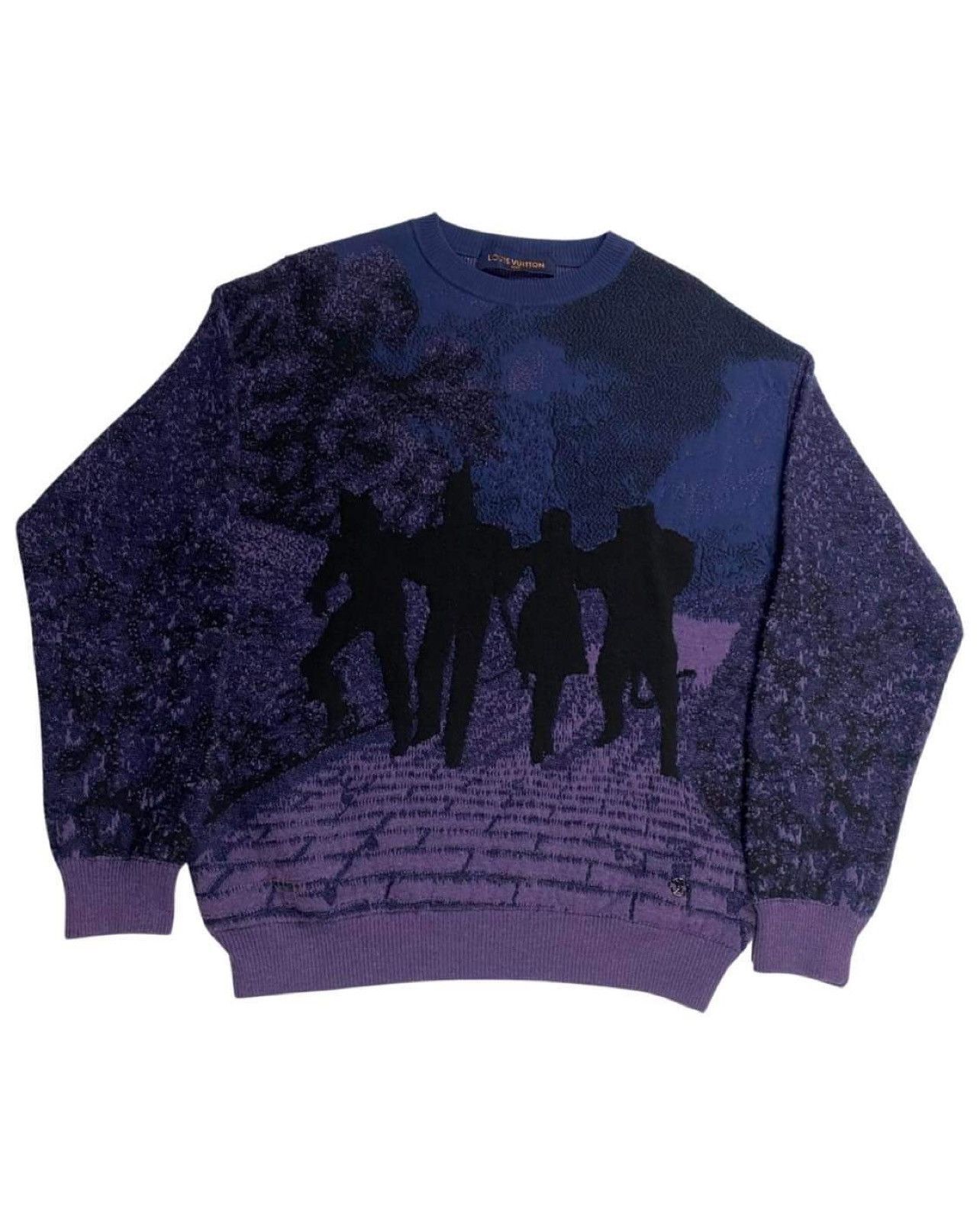 Louis Vuitton LV SS19 RUNWAY BRICK ROAD SWEATER IN PURPLE SIZE:S Size US S / EU 44-46 / 1 - 2 Thumbnail