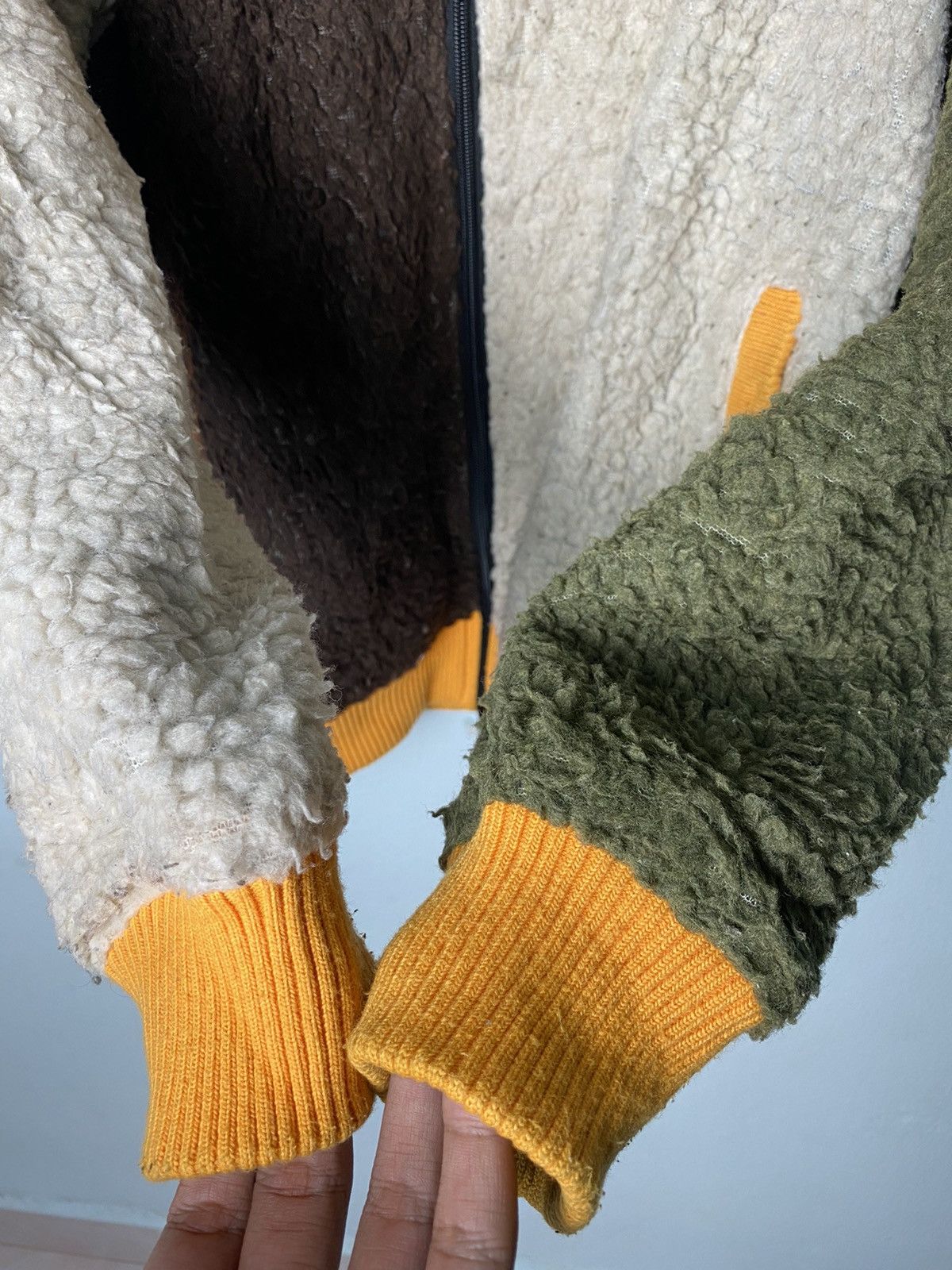 Japanese Brand Power To The People Colorblocked Fleece Jacket Size US S / EU 44-46 / 1 - 3 Thumbnail