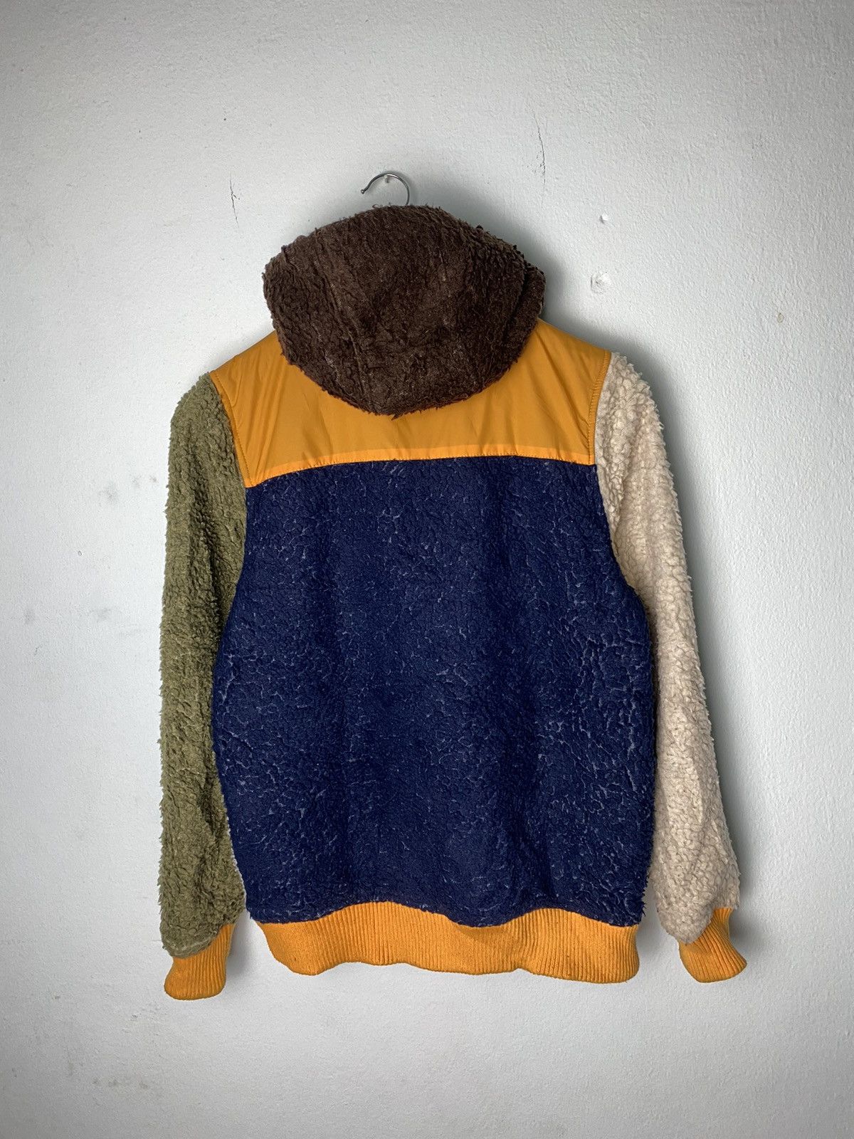 Japanese Brand Power To The People Colorblocked Fleece Jacket Size US S / EU 44-46 / 1 - 12 Thumbnail