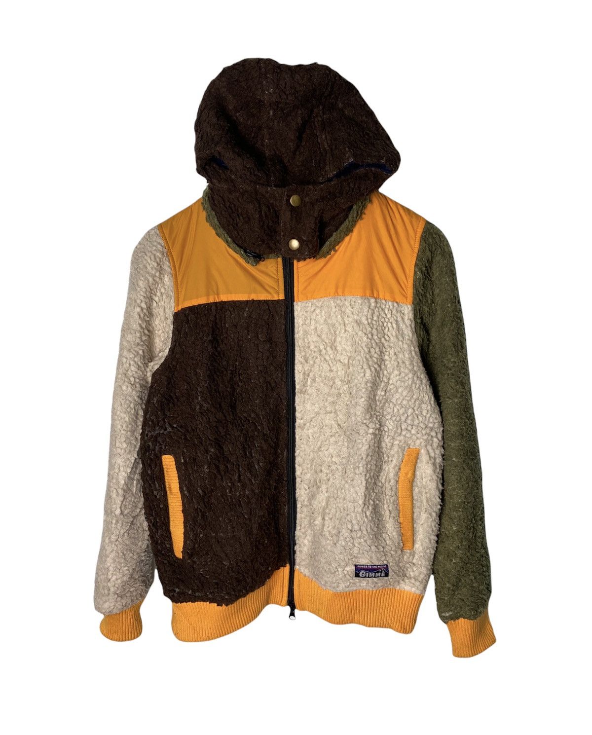 Japanese Brand Power To The People Colorblocked Fleece Jacket Size US S / EU 44-46 / 1 - 1 Thumbnail