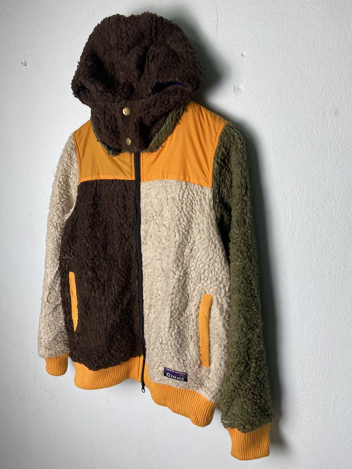 Japanese Brand Power To The People Colorblocked Fleece Jacket Size US S / EU 44-46 / 1 - 2 Thumbnail