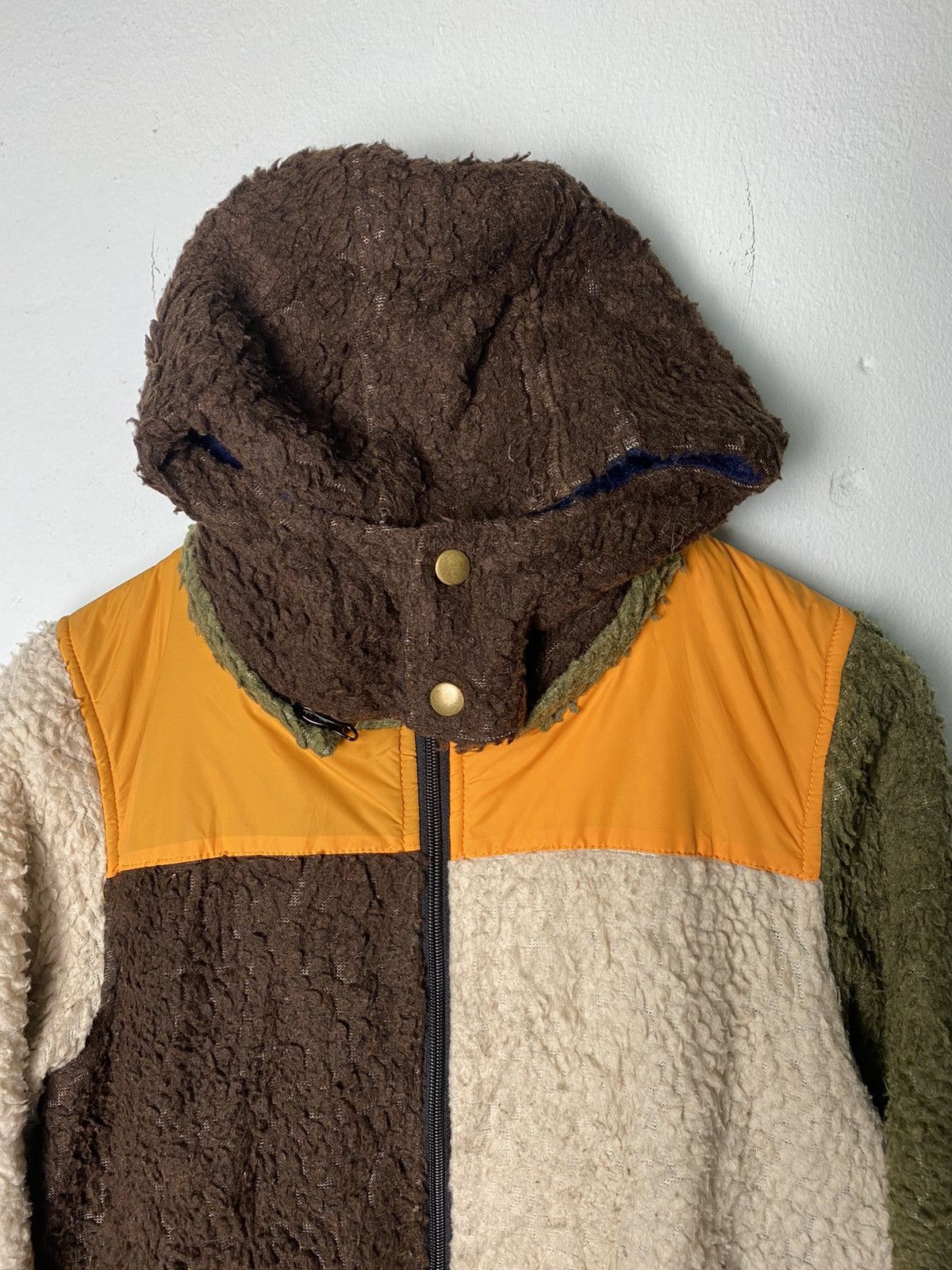 Japanese Brand Power To The People Colorblocked Fleece Jacket Size US S / EU 44-46 / 1 - 4 Thumbnail