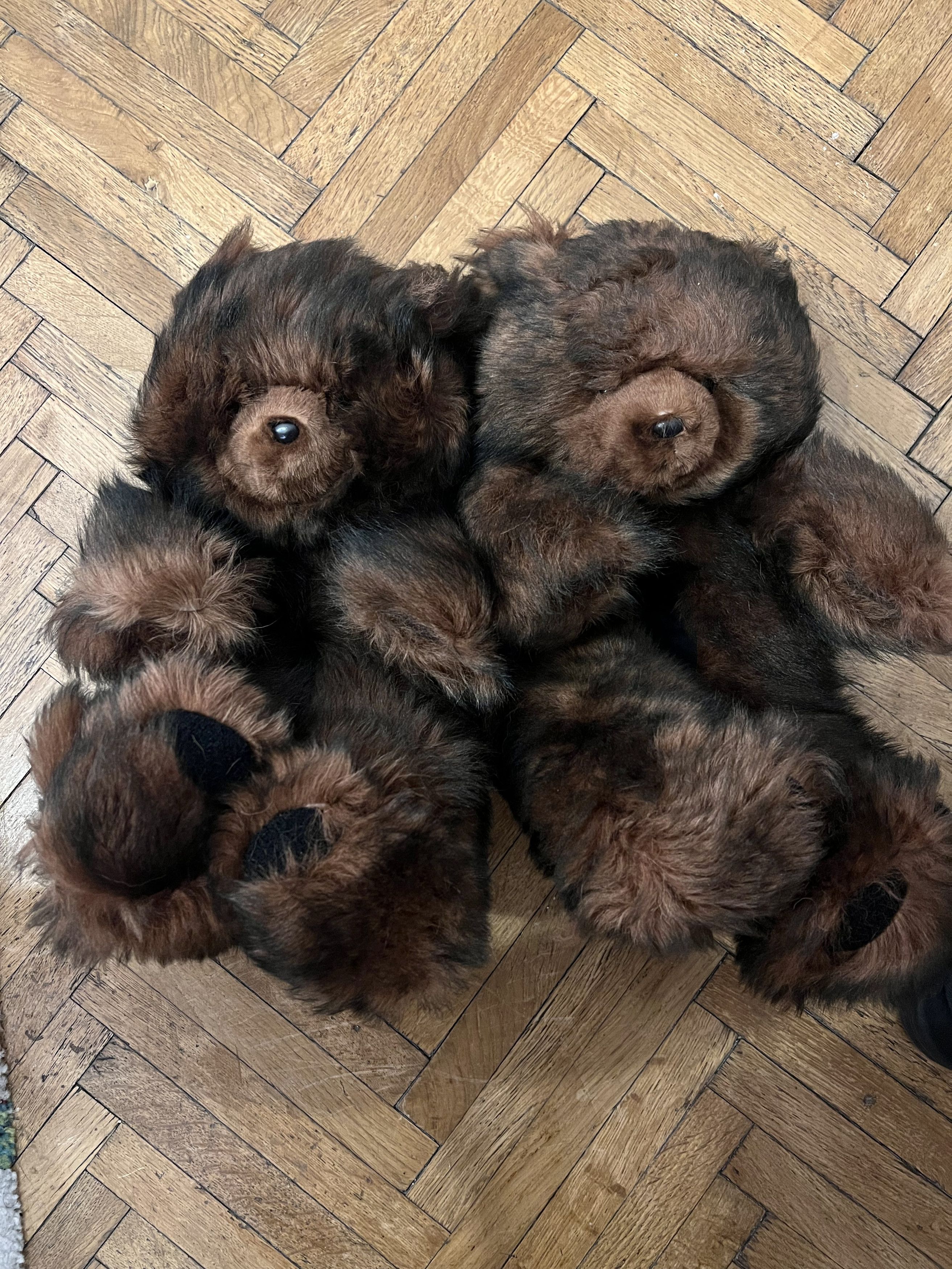 image of Vetements Fur Bear Shoes Size 39 in Brown, Men's