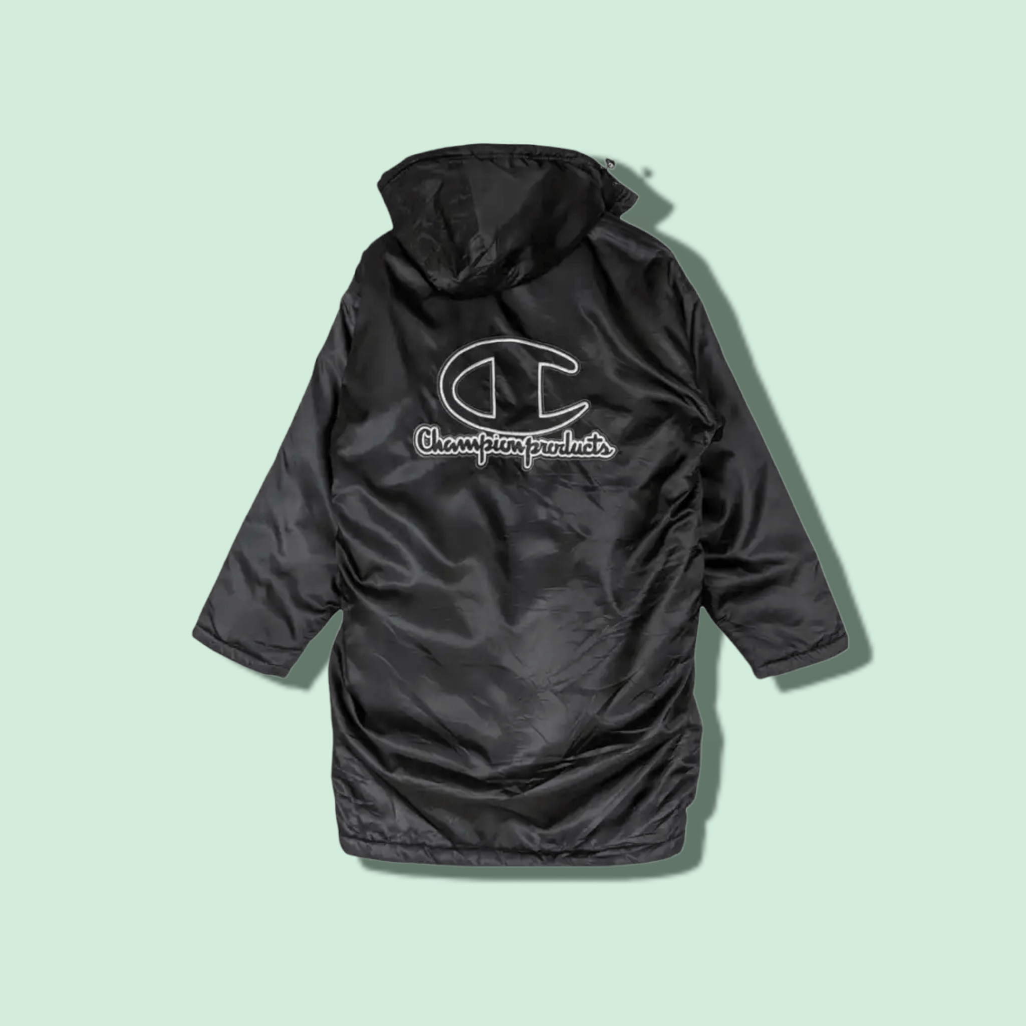 Champion CHAMPION Big Logo Raincoat Parka Winter Warm Jacket Hoodie Size US M / EU 48-50 / 2 - 1 Thumbnail