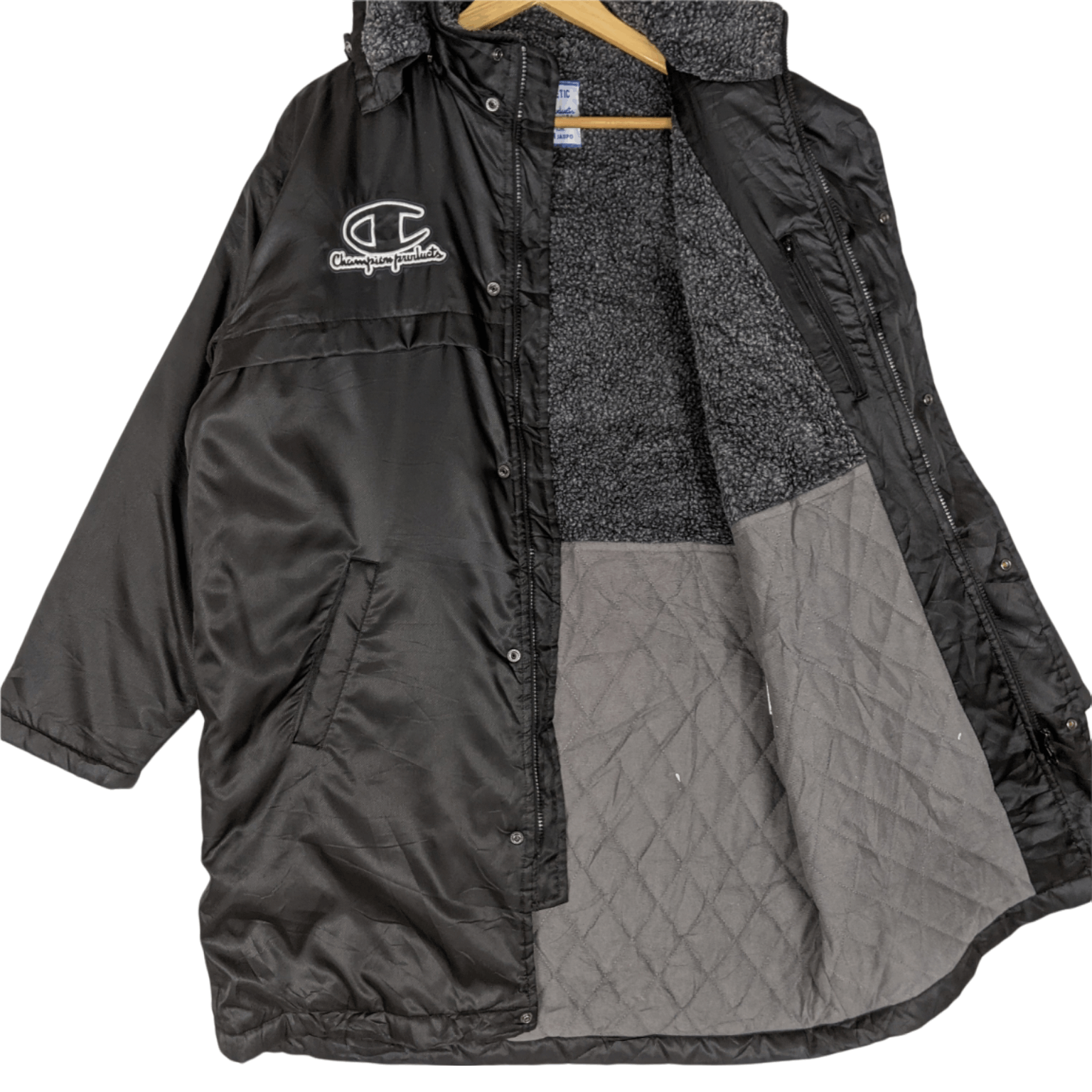 Champion CHAMPION Big Logo Raincoat Parka Winter Warm Jacket Hoodie Size US M / EU 48-50 / 2 - 6 Thumbnail