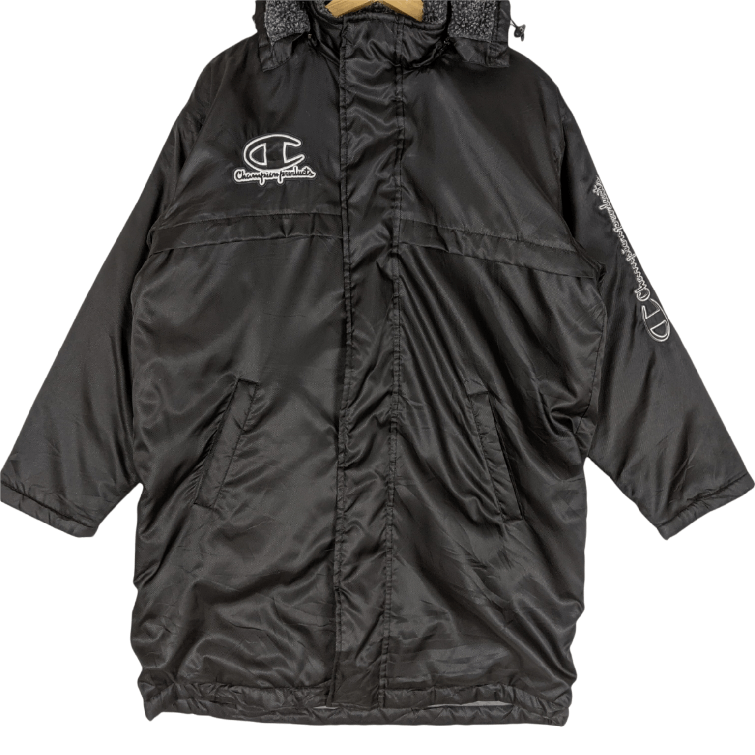 Champion CHAMPION Big Logo Raincoat Parka Winter Warm Jacket Hoodie Size US M / EU 48-50 / 2 - 5 Thumbnail