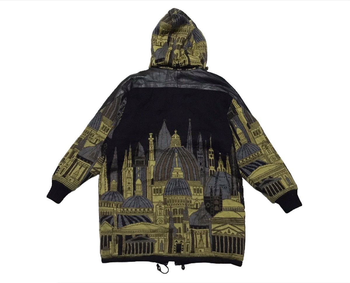 Japanese Brand Paper plane leather/mohair jacket hoodie Size US L / EU 52-54 / 3 - 4 Thumbnail