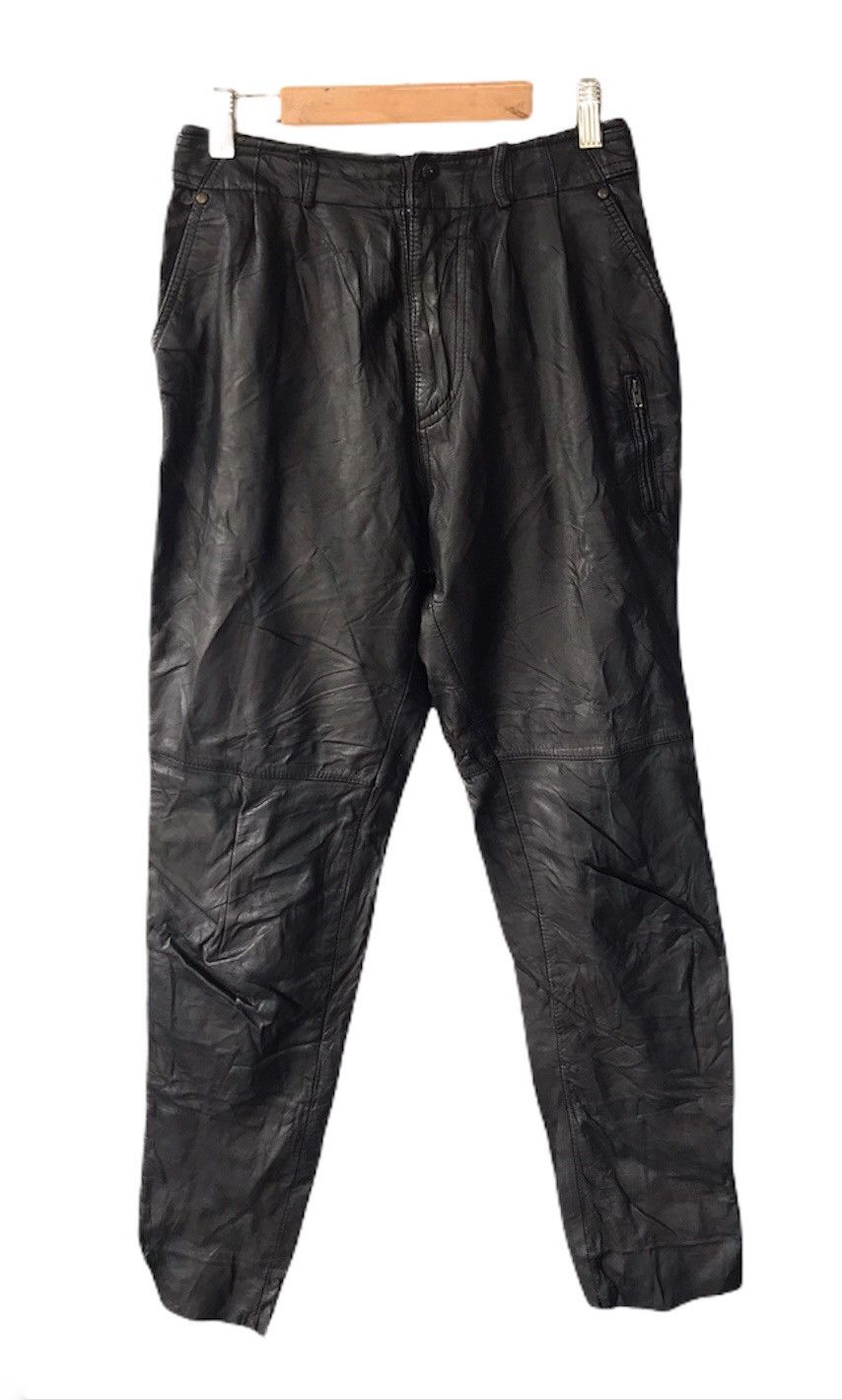 Leather leather pants s26 Size US 26 / EU 42 - 3 Thumbnail