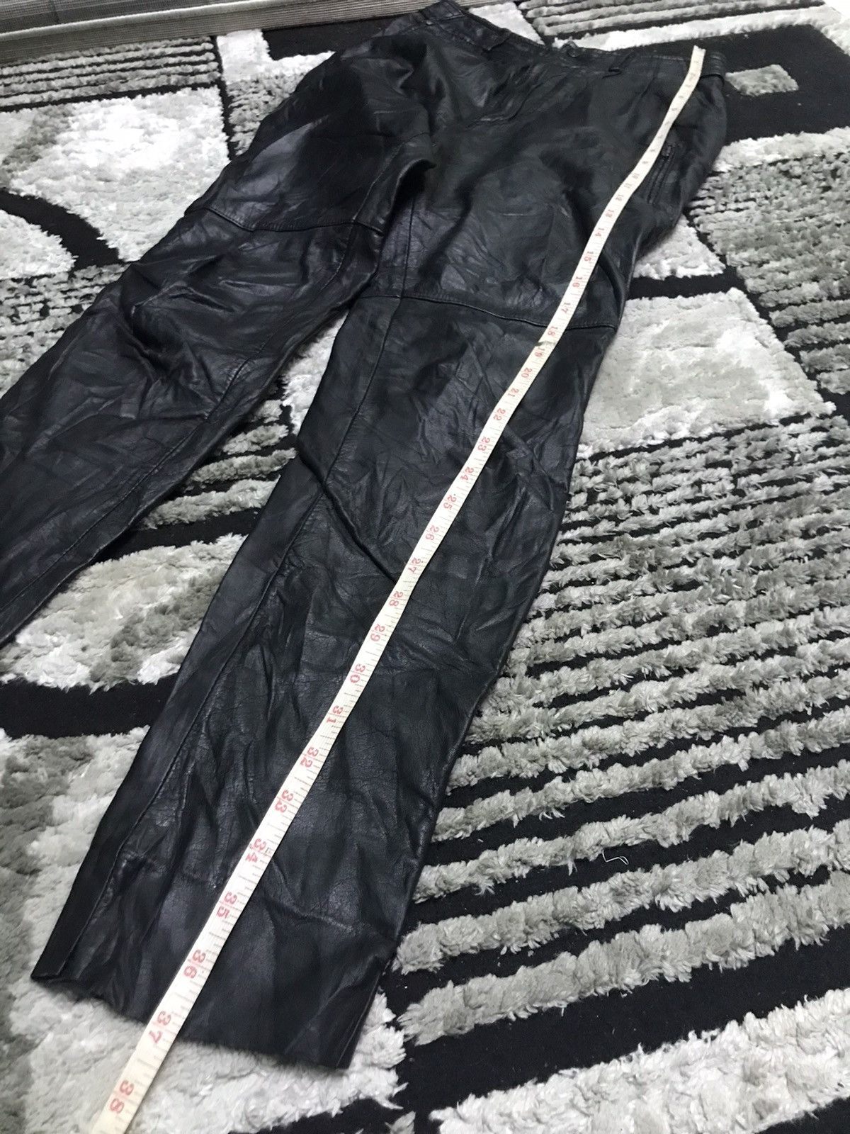 Leather leather pants s26 Size US 26 / EU 42 - 7 Thumbnail
