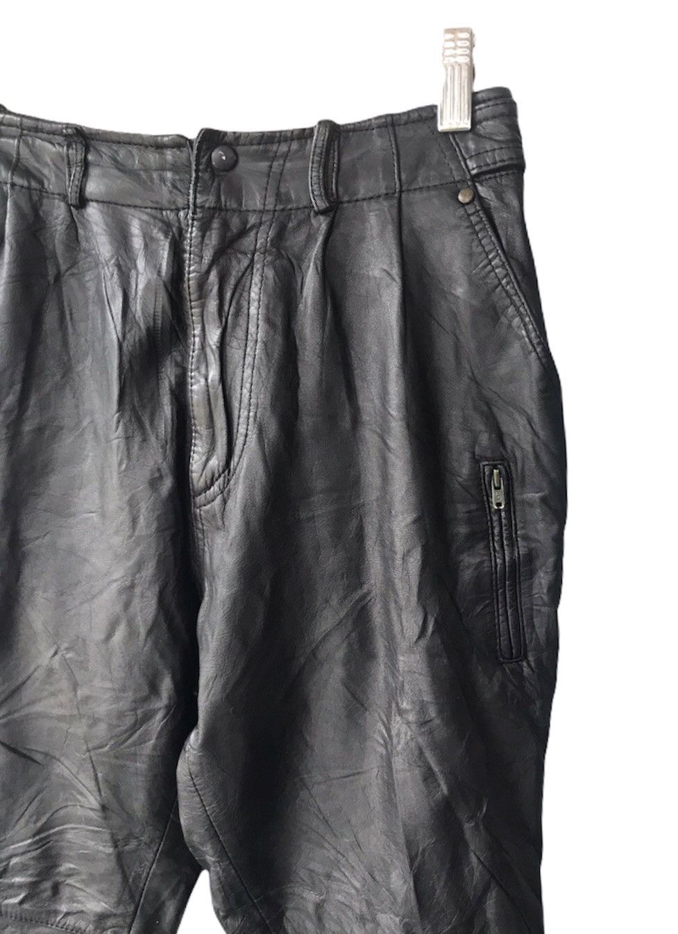 Leather leather pants s26 Size US 26 / EU 42 - 4 Thumbnail