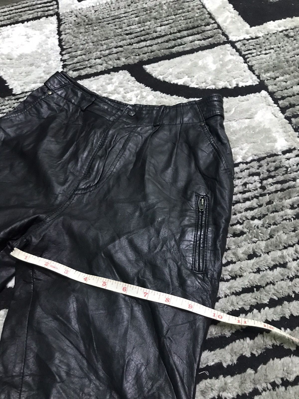 Leather leather pants s26 Size US 26 / EU 42 - 11 Thumbnail