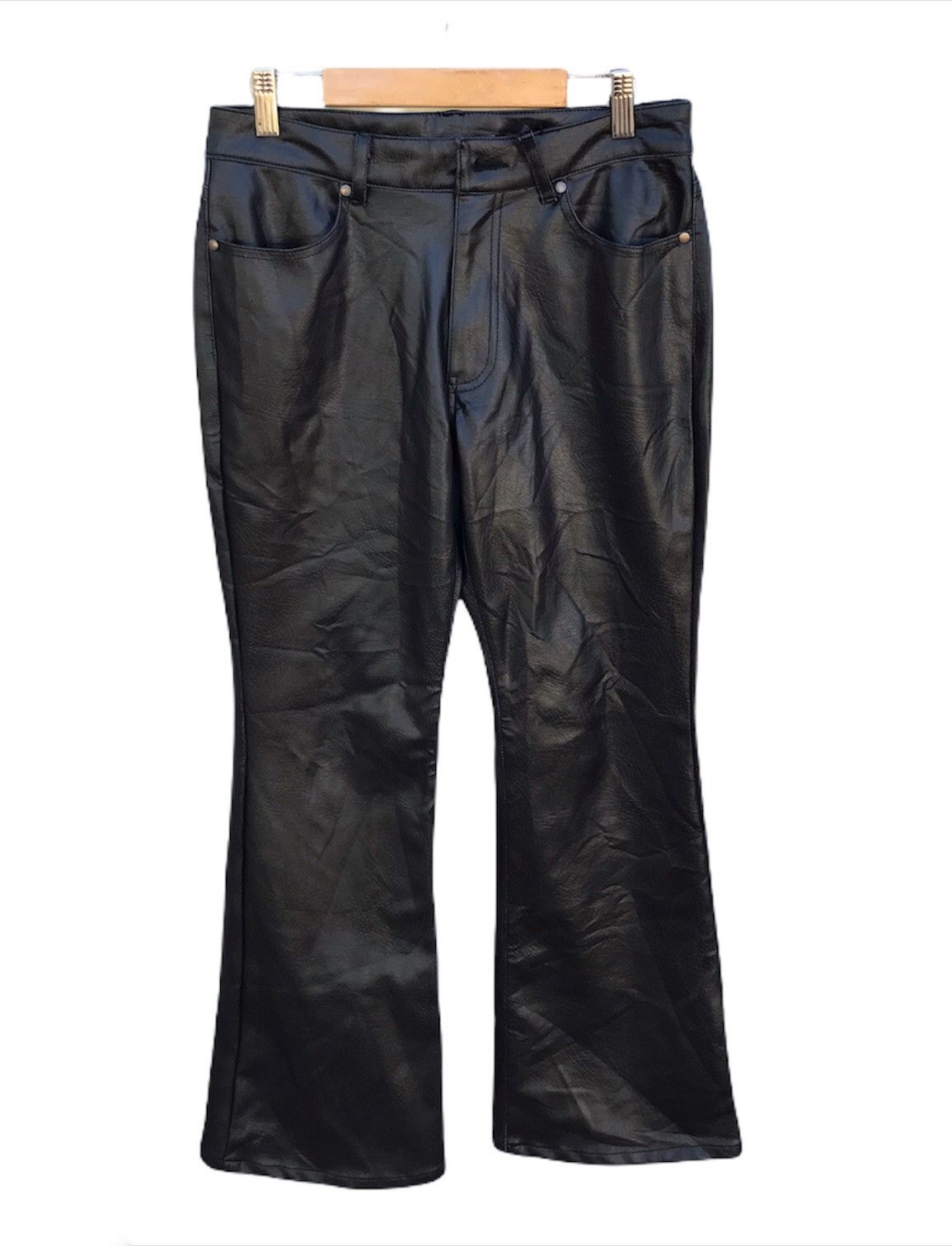 Leather leather pants s26 Size US 26 / EU 42 - 1 Thumbnail