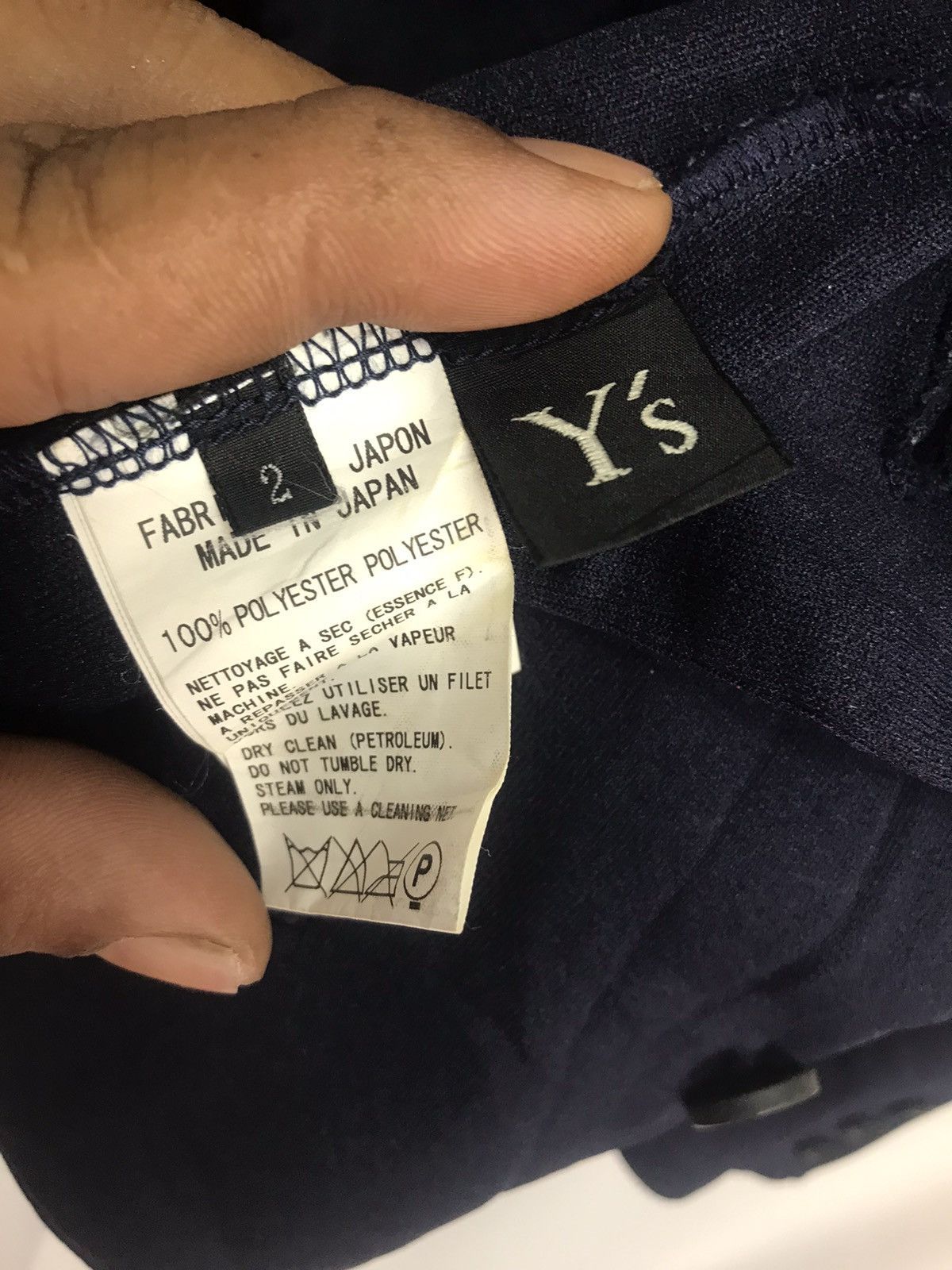 Japanese Brand × Y's × Yohji Yamamoto 🔥BEST OFFER 🔥Y’s ladies croptop jacket by yohji Yamamoto Size ONE SIZE - 4 Thumbnail