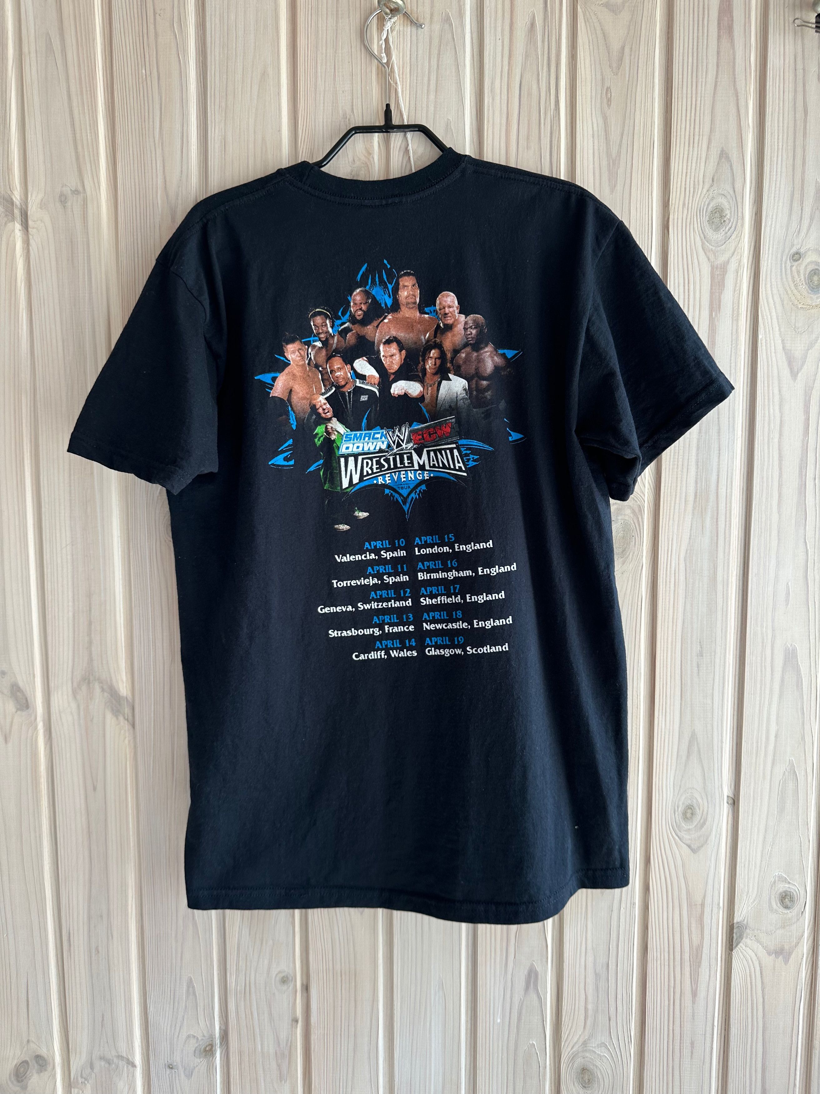 Vintage × WWE × WWF 2007 Wrestling Mania WWE WWF REVENGE Smack Down ECW t shirt Size US M / EU 48-50 / 2 - 5 Thumbnail