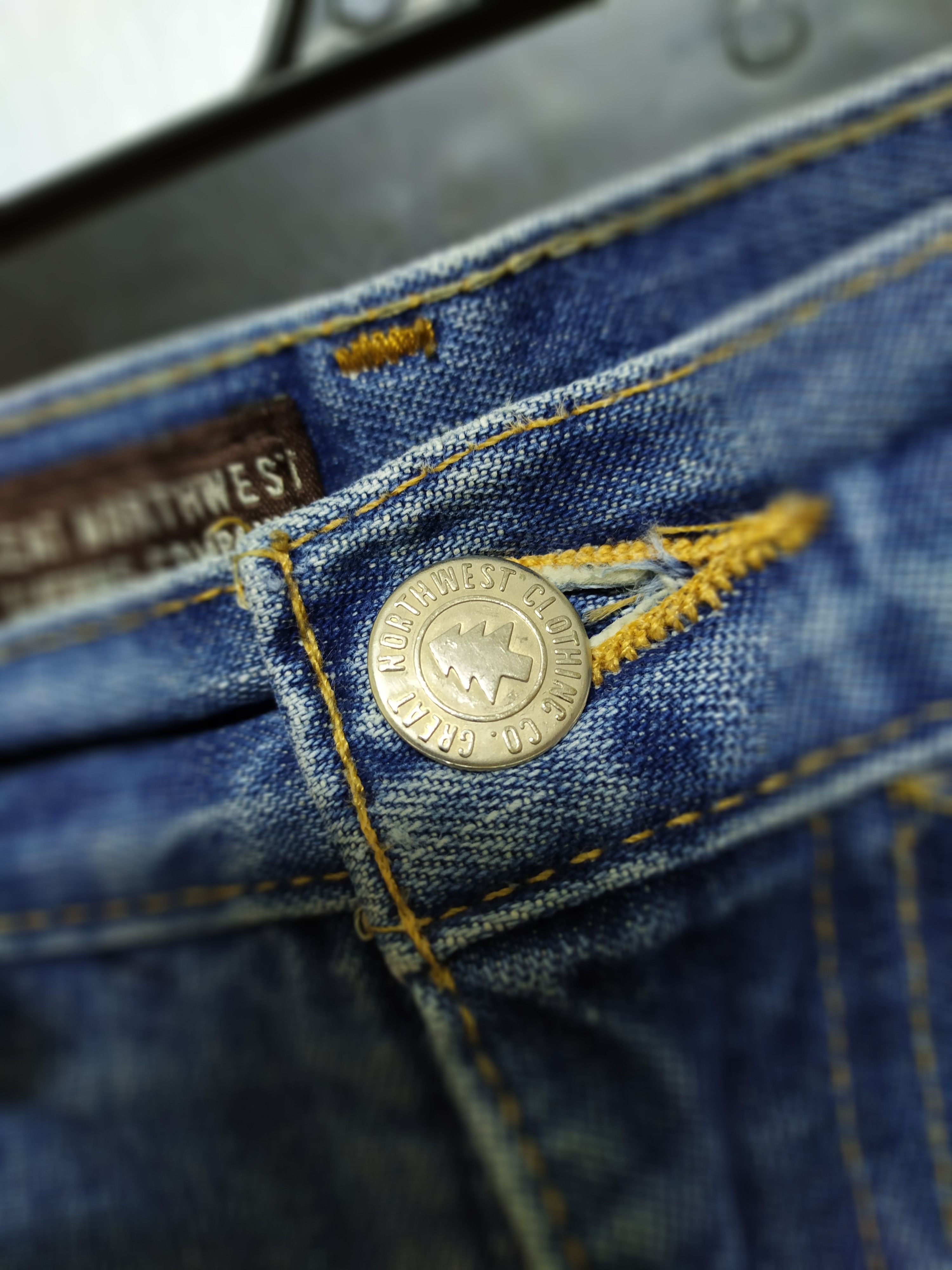 Great Northwest × Jean GREAT NORTHWEST FADED JEANS DENIM PANTS Size US 36 / EU 52 - 8 Thumbnail