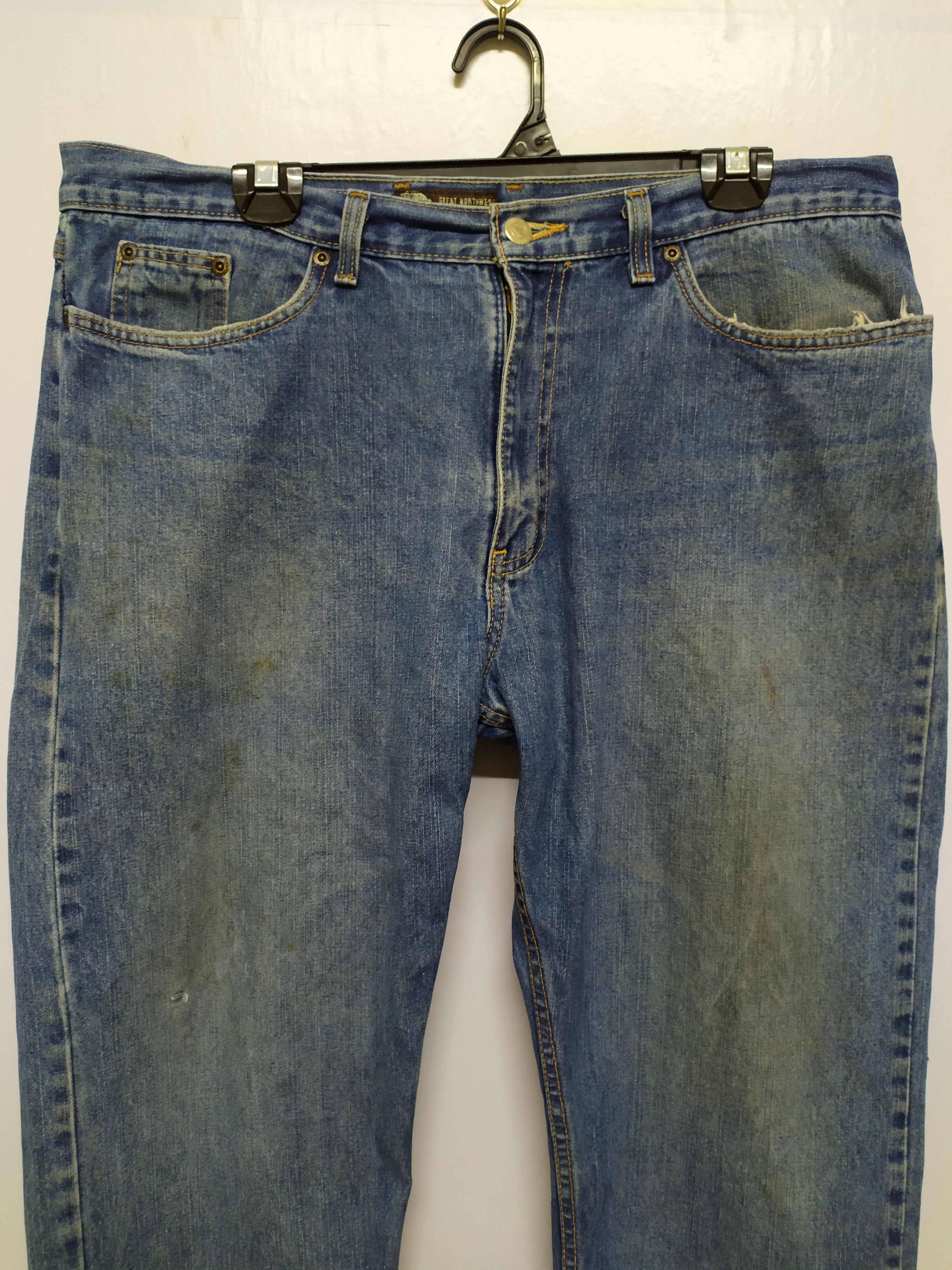 Great Northwest × Jean GREAT NORTHWEST FADED JEANS DENIM PANTS Size US 36 / EU 52 - 2 Thumbnail
