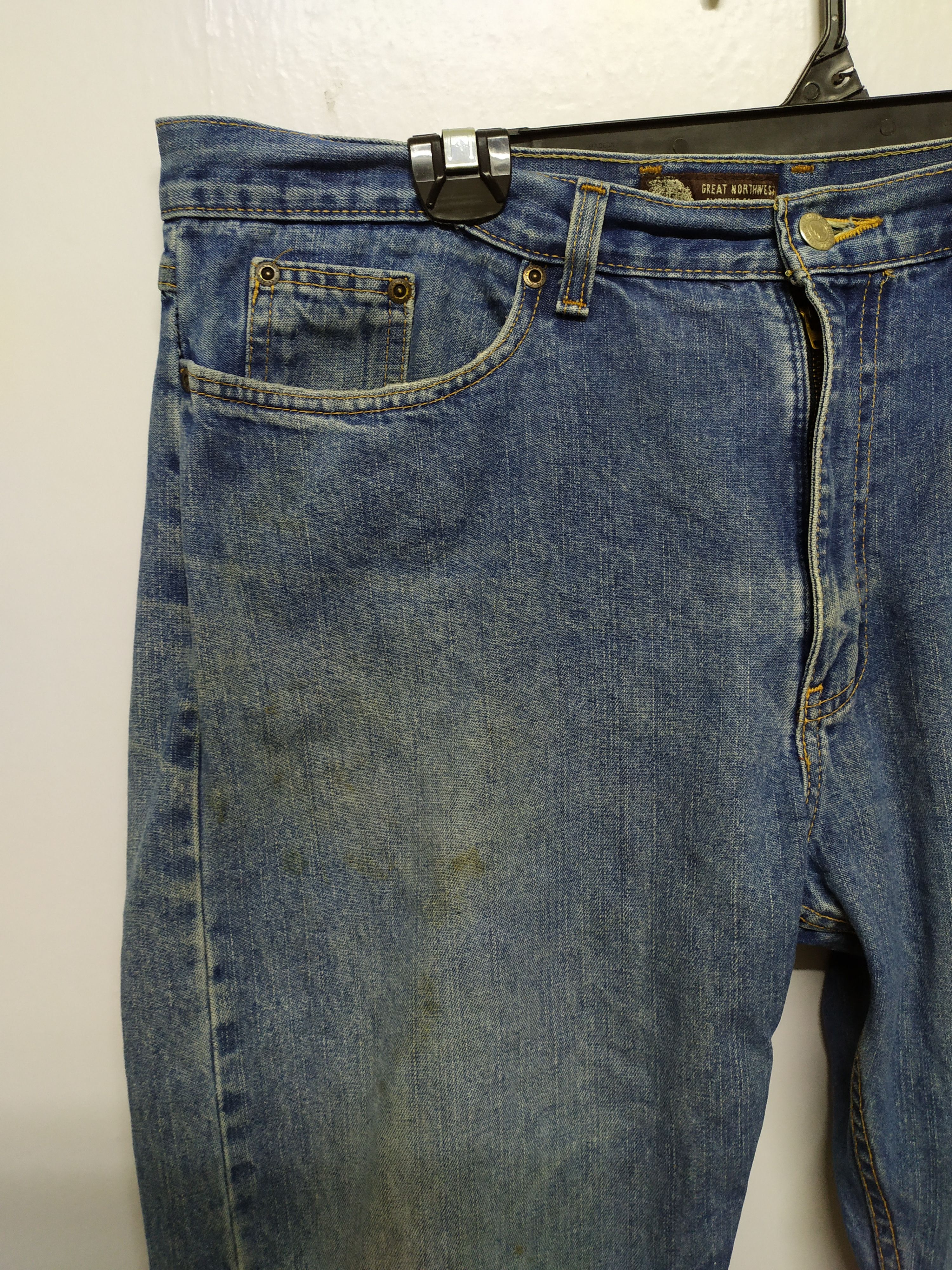 Great Northwest × Jean GREAT NORTHWEST FADED JEANS DENIM PANTS Size US 36 / EU 52 - 5 Thumbnail