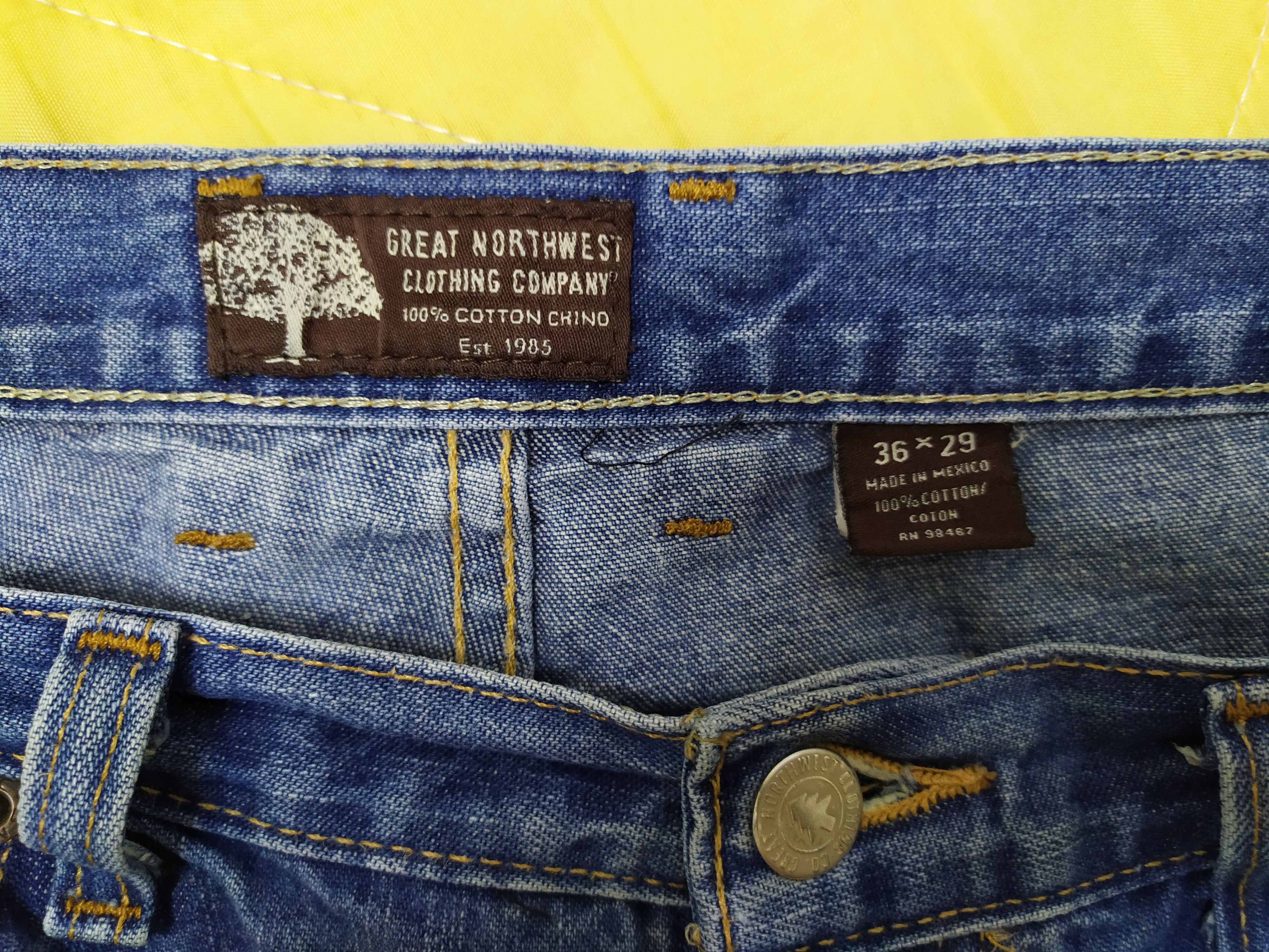Great Northwest × Jean GREAT NORTHWEST FADED JEANS DENIM PANTS Size US 36 / EU 52 - 11 Thumbnail