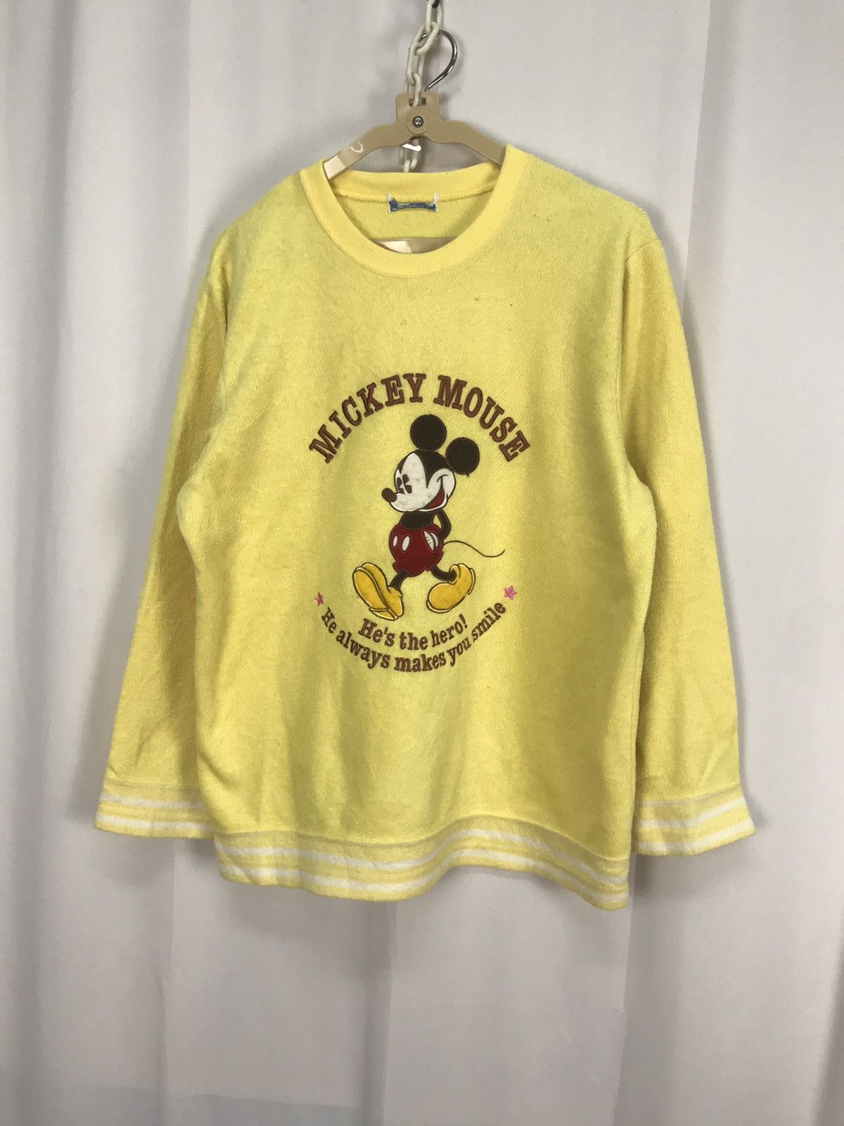 Disney × Mickey Mouse × Vintage Vintage Mickey Mouse fleece long sleeve shirt Size US M / EU 48-50 / 2 - 6 Thumbnail