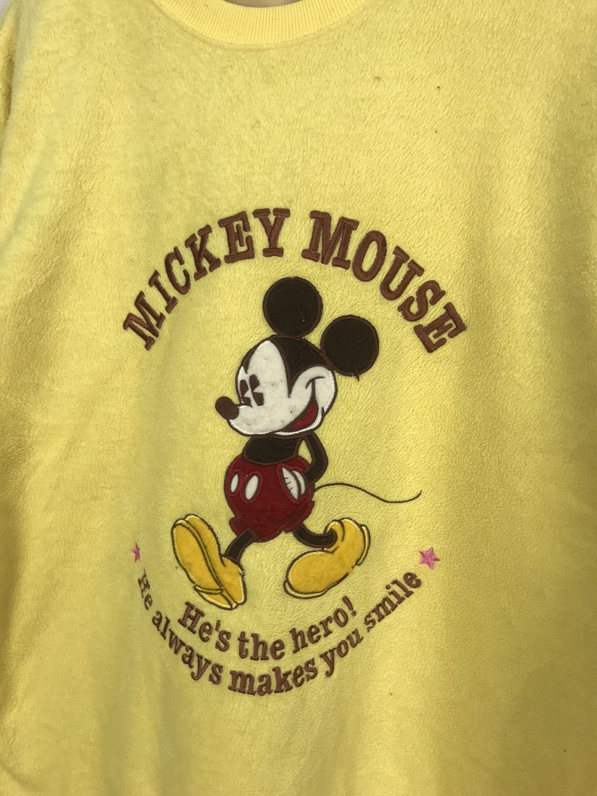 Disney × Mickey Mouse × Vintage Vintage Mickey Mouse fleece long sleeve shirt Size US M / EU 48-50 / 2 - 3 Thumbnail