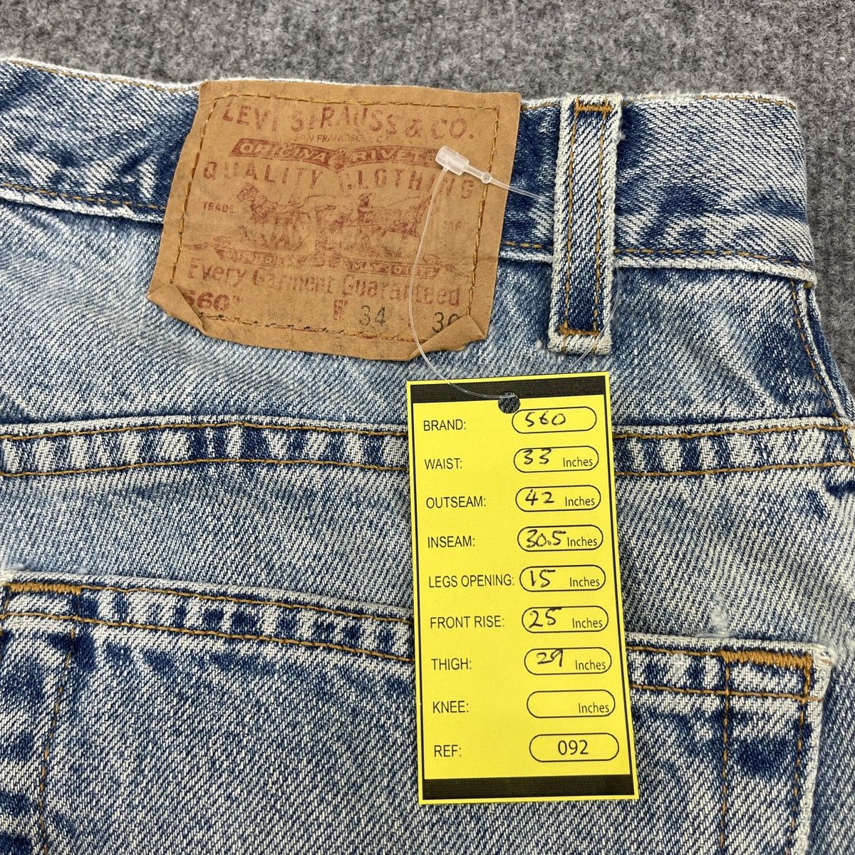 Levi's × Vintage Vintage Levi's 560 Blue Light Wash -wc092 Size US 33 - 10 Thumbnail