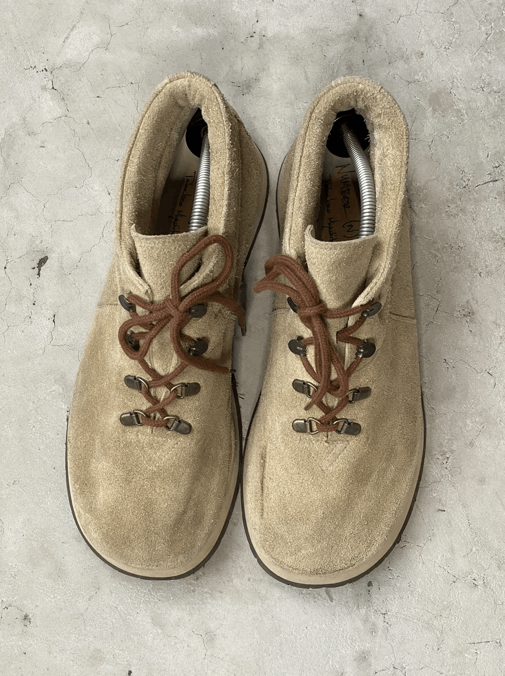 Number (N)ine FW/08 N(N) Runway Suede Hiking Boots Size US 10 / EU 43 - 8 Thumbnail