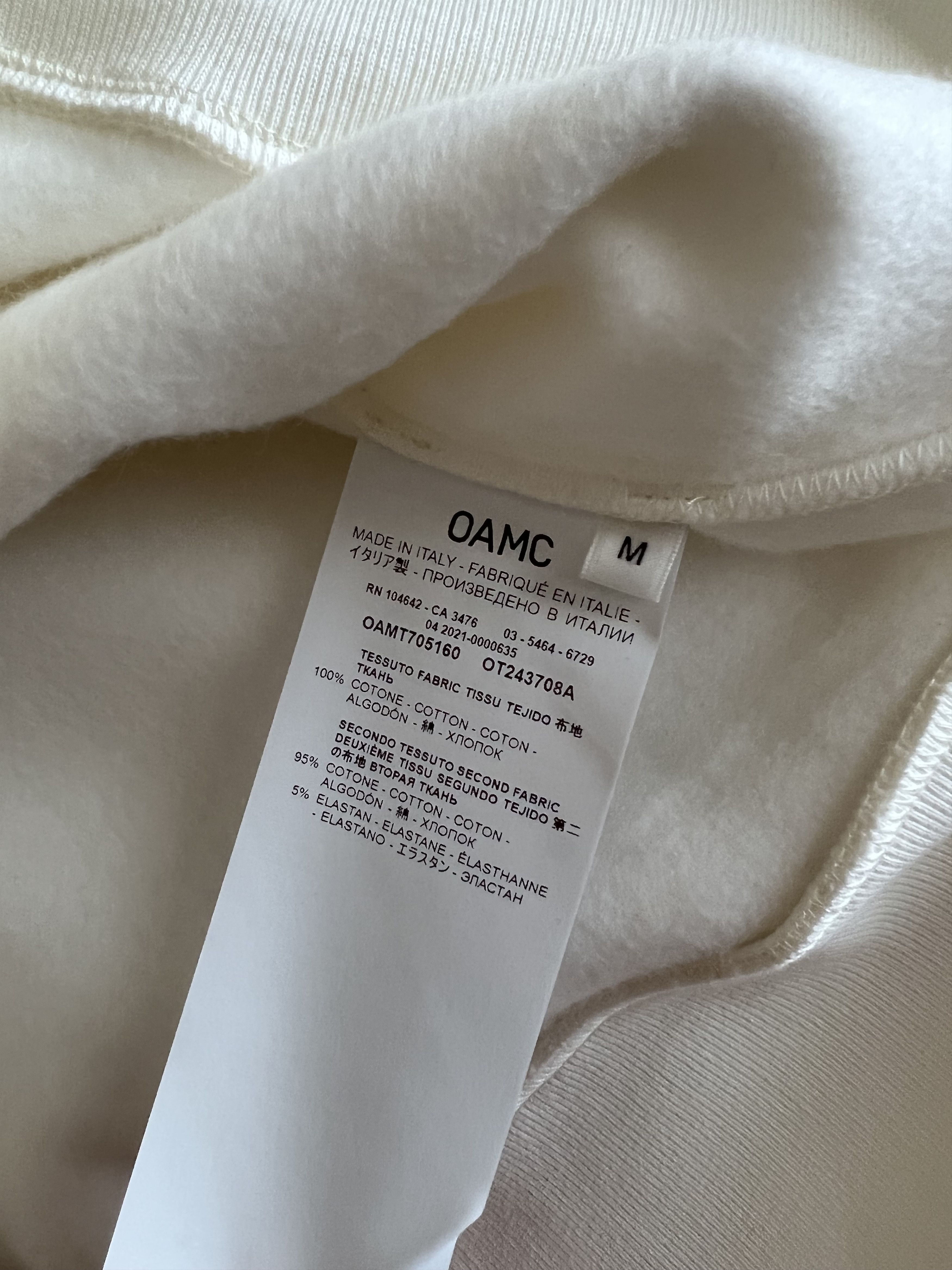 OAMC OAMC Tilt Thick Embroidery Logo Crewneck White Size US M / EU 48-50 / 2 - 6 Thumbnail
