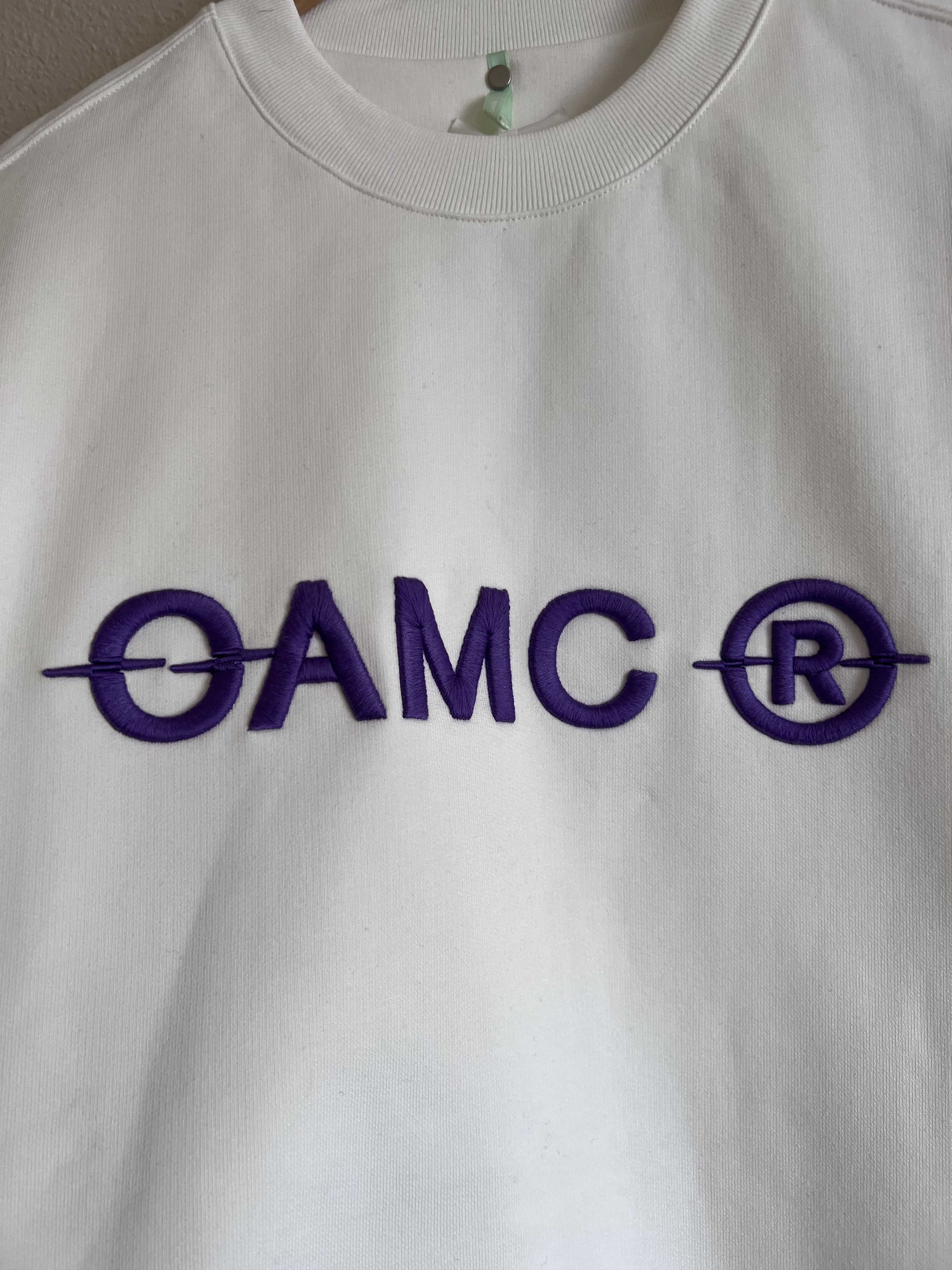 OAMC logo embroidered shirt - White