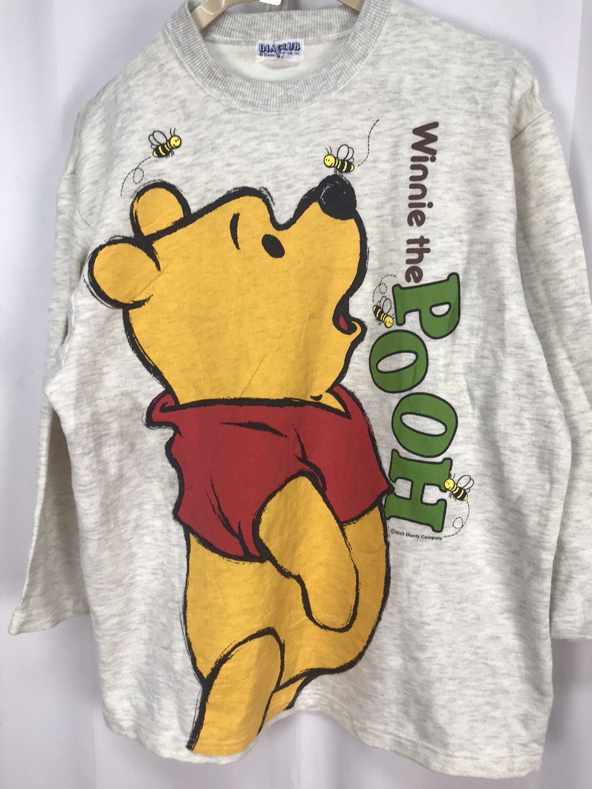 Cartoon Network × Disney × Vintage Overprint Pooh Disney 3quanter long sleeve shirt by dia club Size US M / EU 48-50 / 2 - 4 Thumbnail