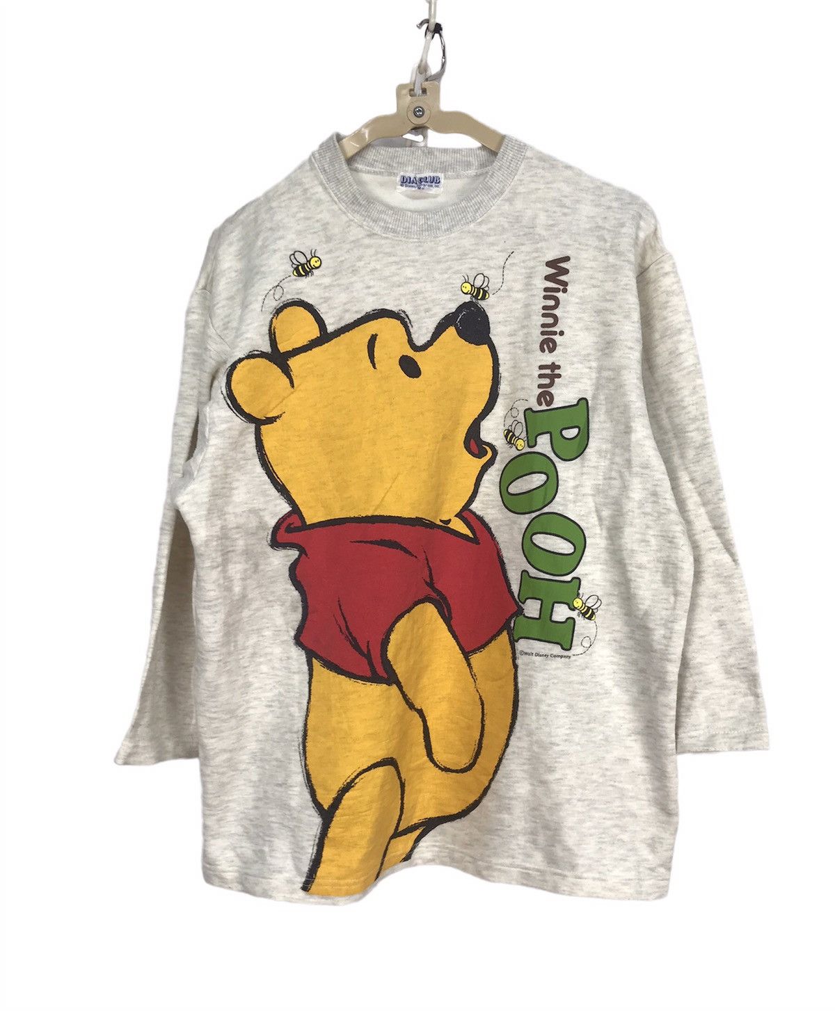 Cartoon Network × Disney × Vintage Overprint Pooh Disney 3quanter long sleeve shirt by dia club Size US M / EU 48-50 / 2 - 1 Thumbnail