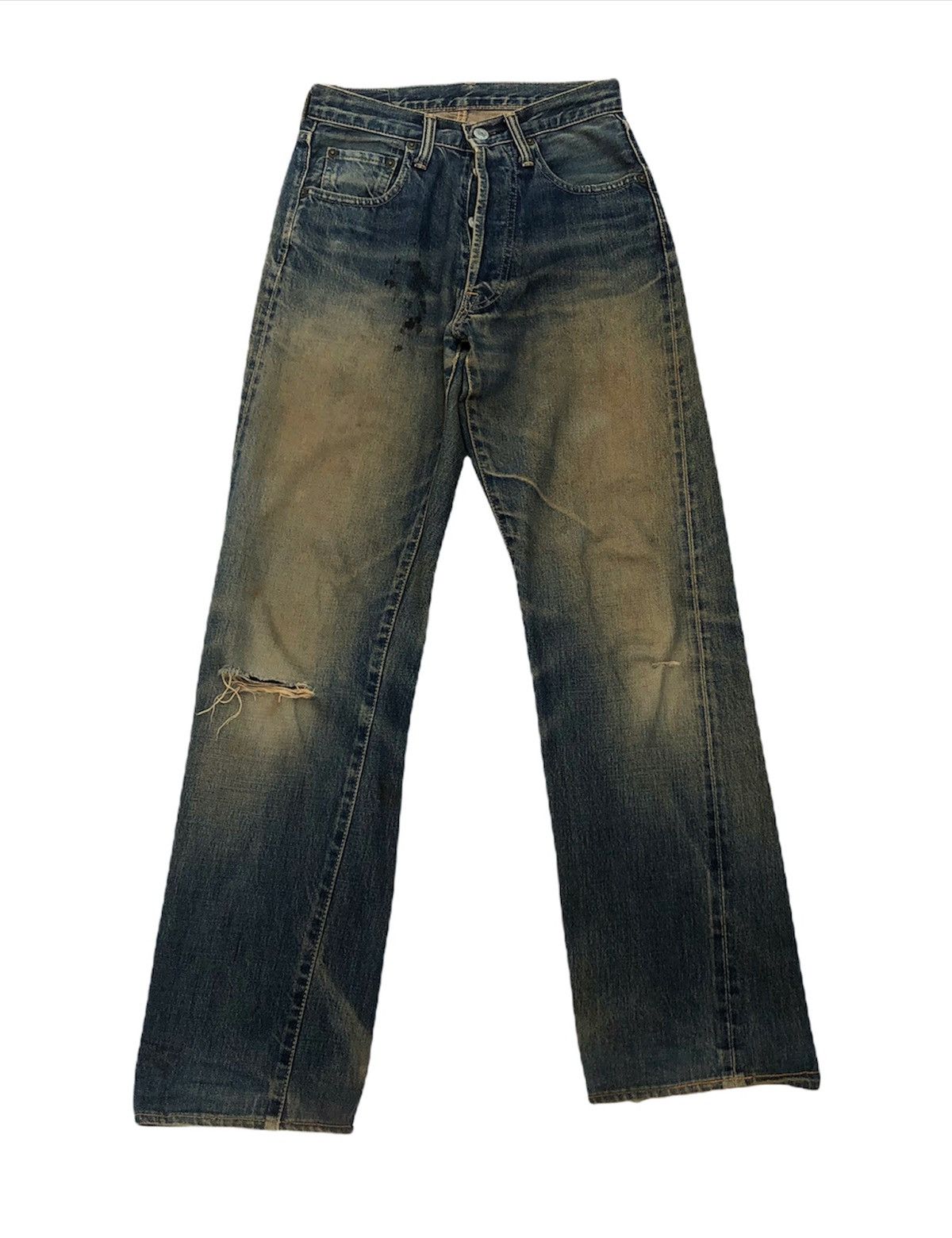 Denime 🔥Hard to Find 🔥Vintage Denime Distressed Jeans Size US 26 / EU 42 - 1 Thumbnail