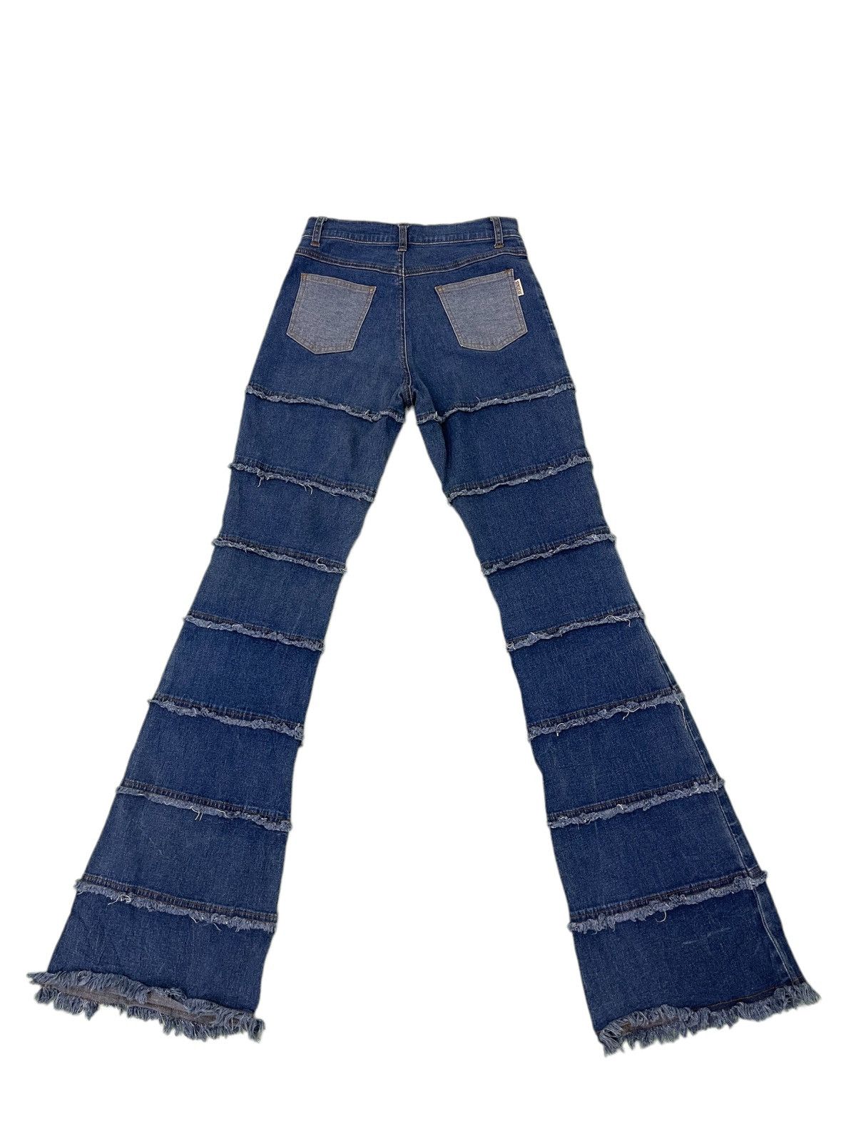 Japanese Brand Flare Jeans Sun Lucas Hagi Thin Stretch Skinny Boot Cut 1🟦4 Size US 29 - 12 Thumbnail