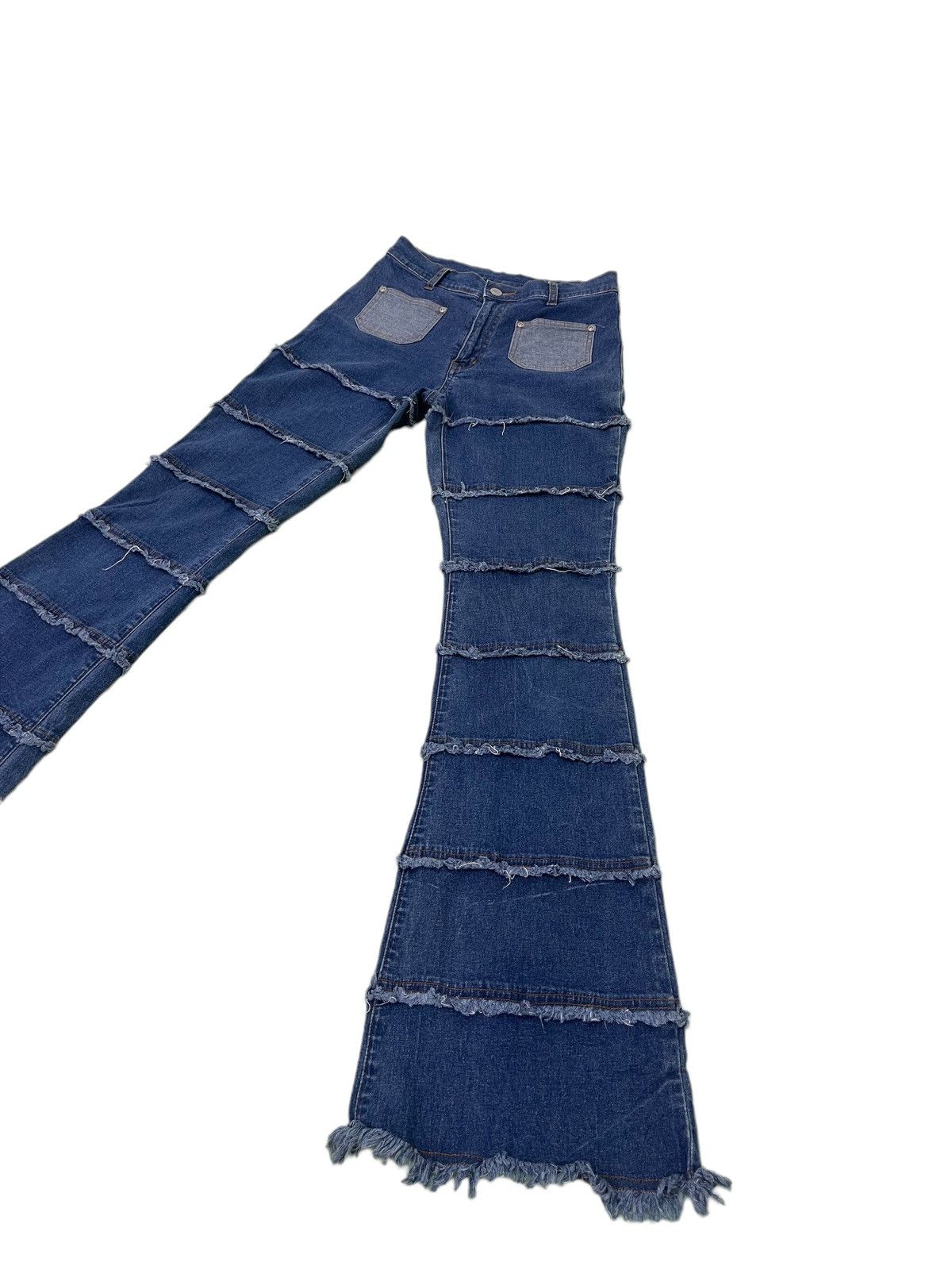 Japanese Brand Flare Jeans Sun Lucas Hagi Thin Stretch Skinny Boot Cut 1🟦4 Size US 29 - 3 Thumbnail