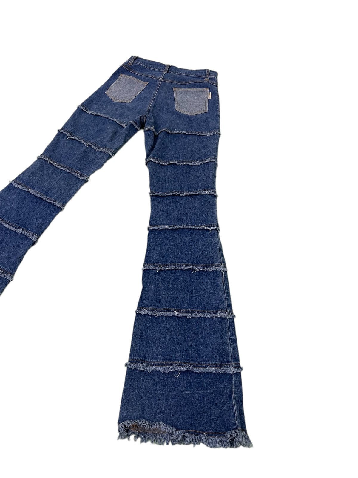 Japanese Brand Flare Jeans Sun Lucas Hagi Thin Stretch Skinny Boot Cut 1🟦4 Size US 29 - 14 Thumbnail