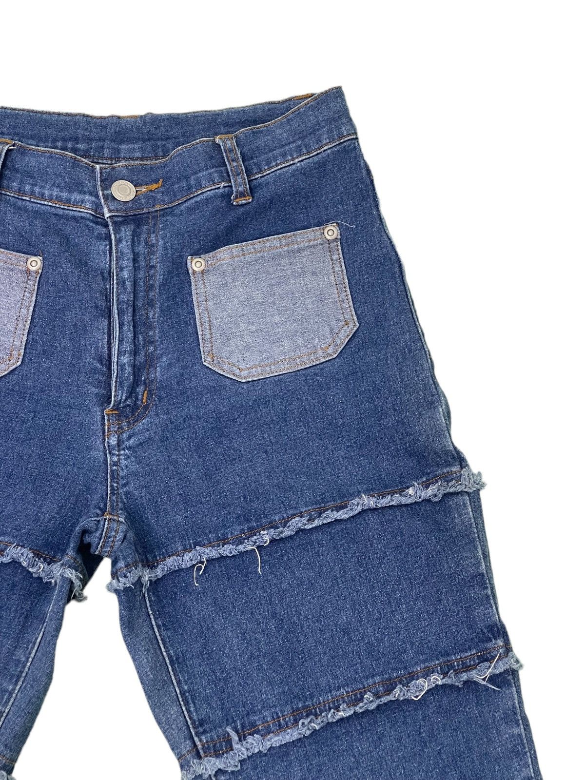 Japanese Brand Flare Jeans Sun Lucas Hagi Thin Stretch Skinny Boot Cut 1🟦4 Size US 29 - 9 Thumbnail