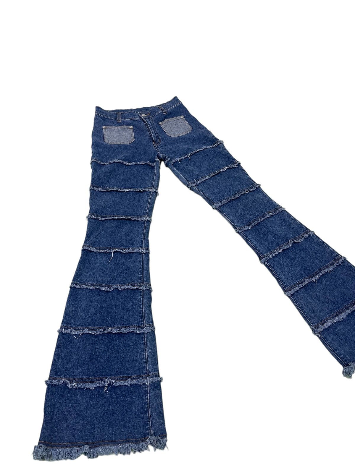 Japanese Brand Flare Jeans Sun Lucas Hagi Thin Stretch Skinny Boot Cut 1🟦4 Size US 29 - 1 Thumbnail