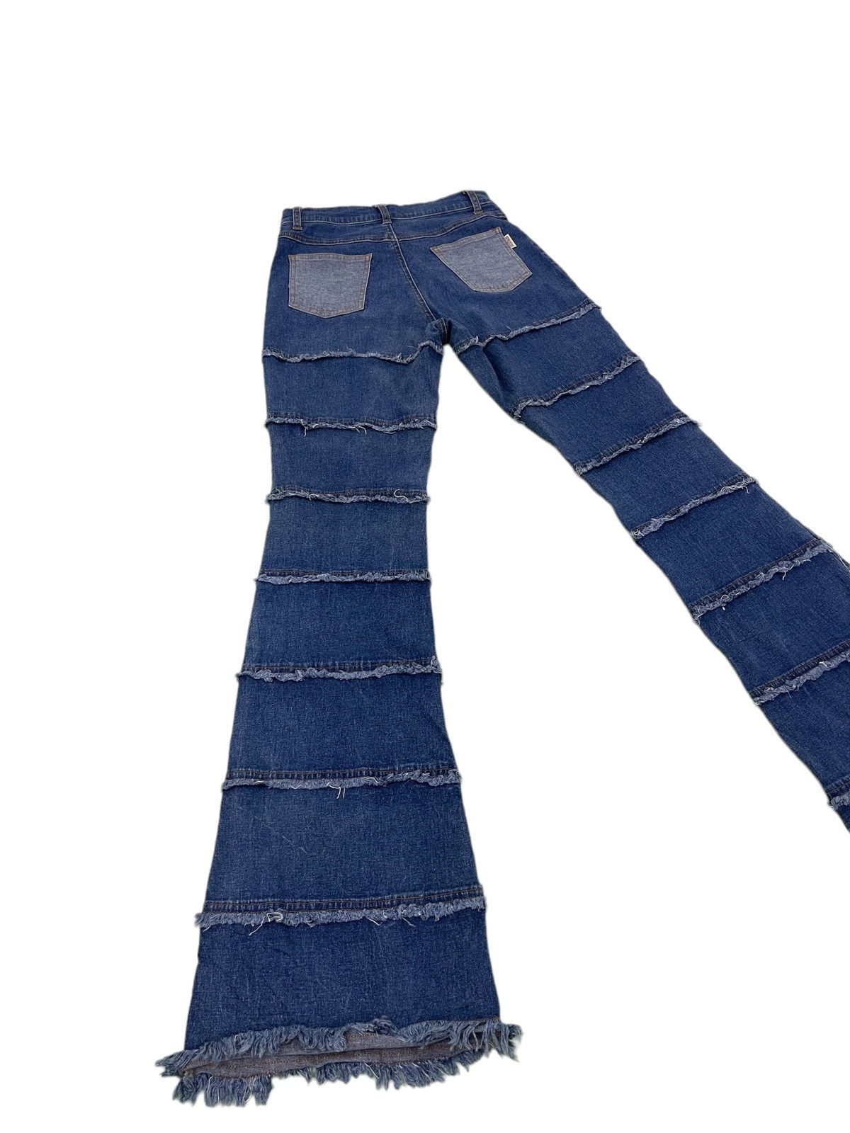 Japanese Brand Flare Jeans Sun Lucas Hagi Thin Stretch Skinny Boot Cut 1🟦4 Size US 29 - 13 Thumbnail