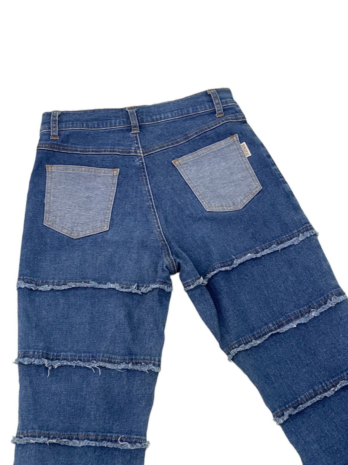 Japanese Brand Flare Jeans Sun Lucas Hagi Thin Stretch Skinny Boot Cut 1🟦4 Size US 29 - 19 Thumbnail
