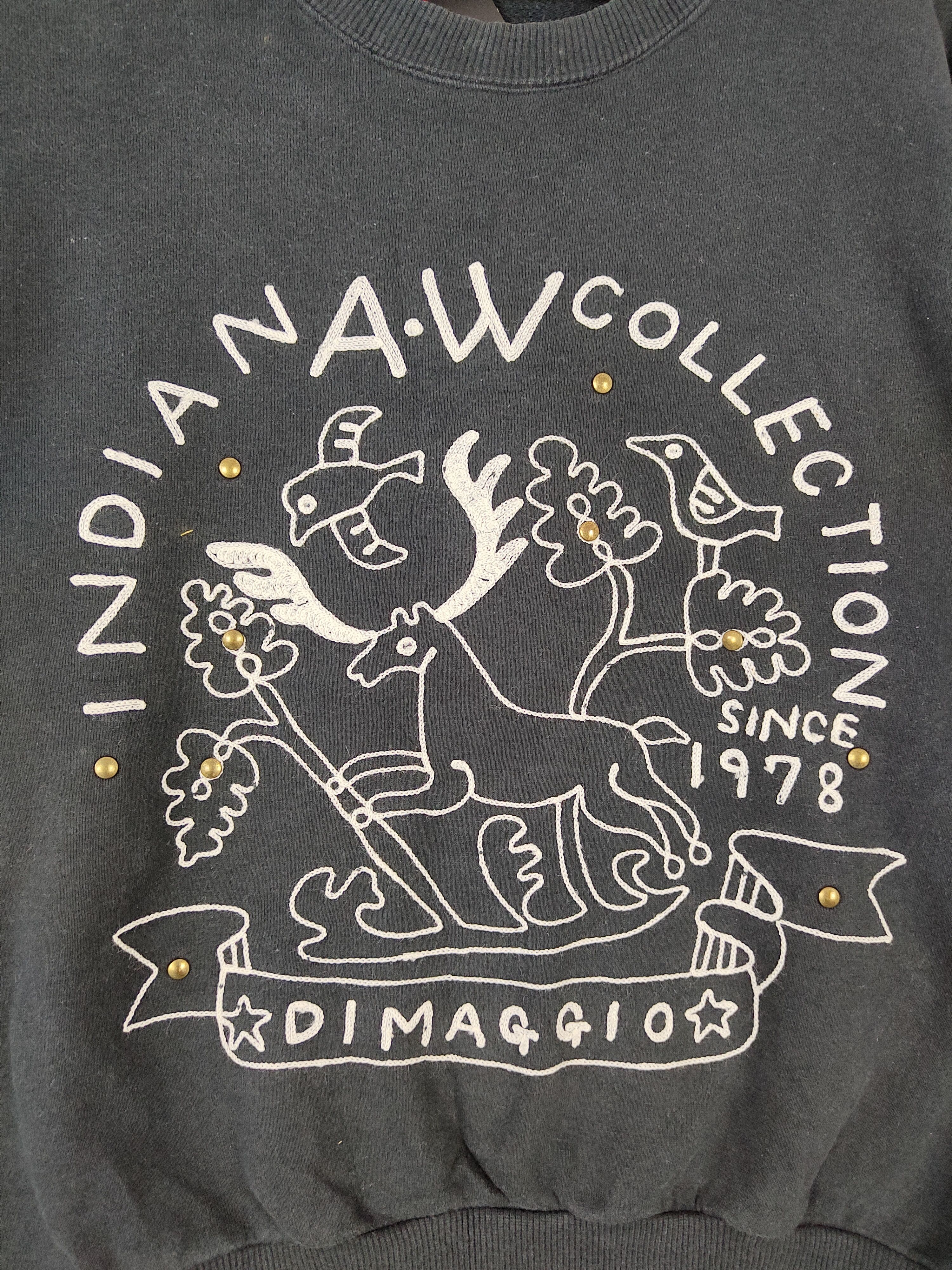 Japanese Brand × Vintage Di Maggio Mixed Doubles Black Sweatshirt #5218 Size US S / EU 44-46 / 1 - 3 Thumbnail
