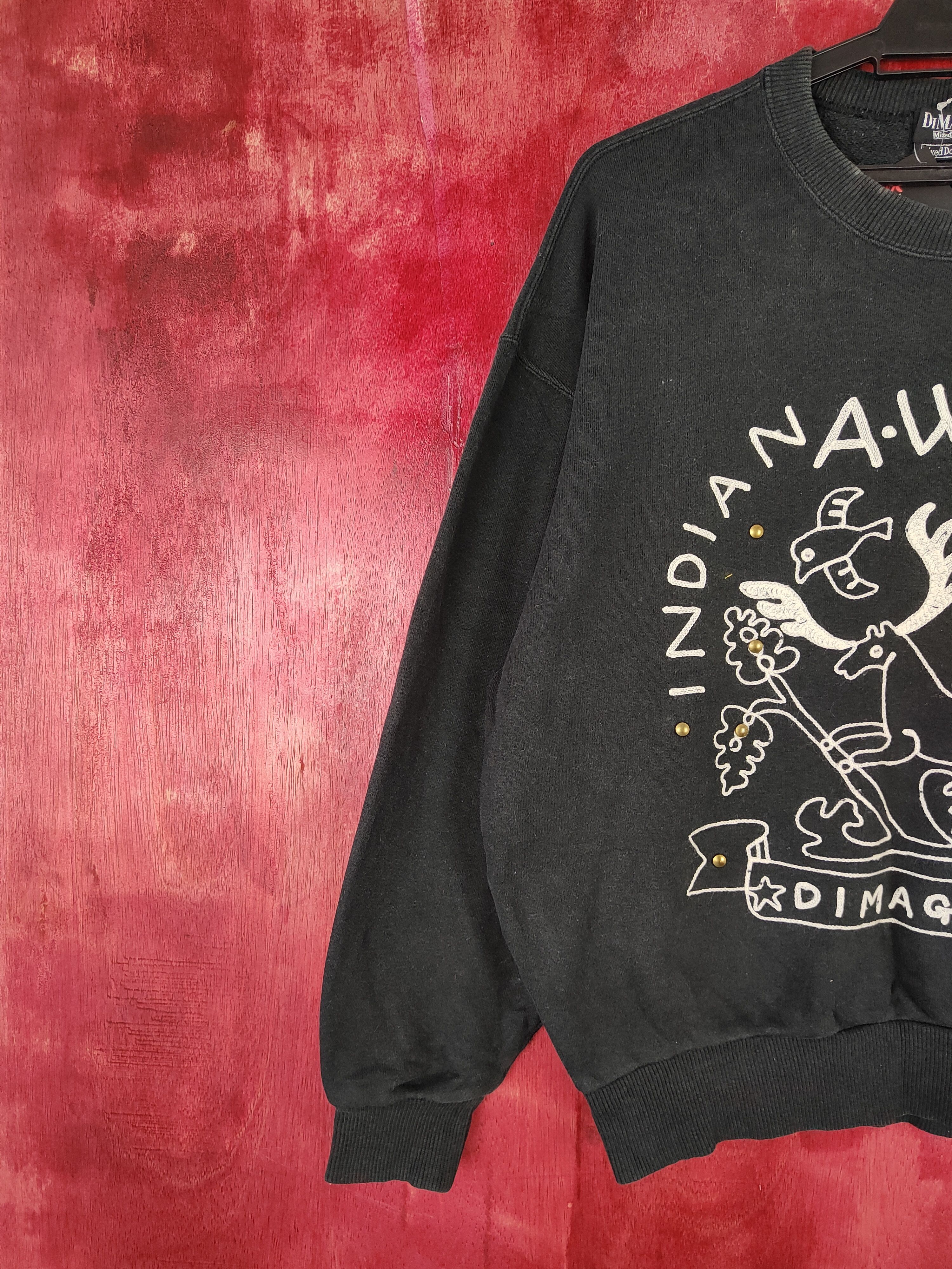 Japanese Brand × Vintage Di Maggio Mixed Doubles Black Sweatshirt #5218 Size US S / EU 44-46 / 1 - 4 Thumbnail