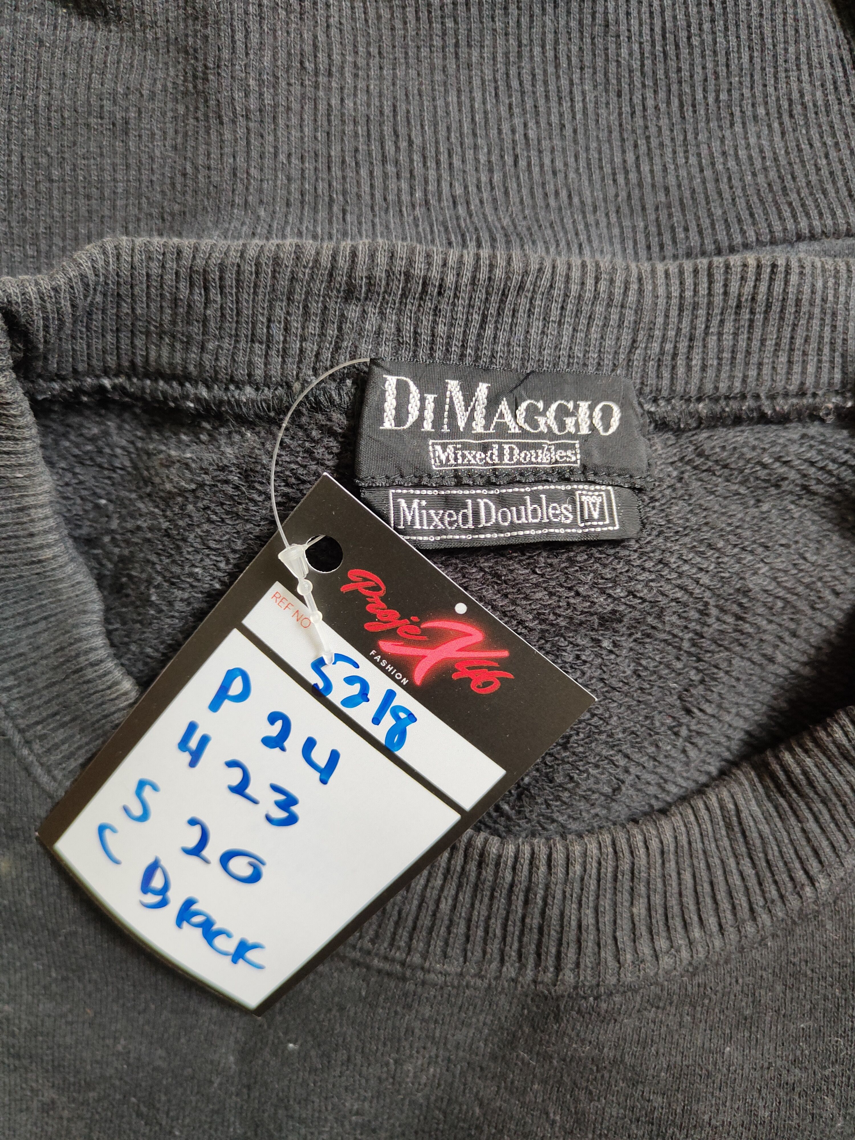 Japanese Brand × Vintage Di Maggio Mixed Doubles Black Sweatshirt #5218 Size US S / EU 44-46 / 1 - 10 Thumbnail
