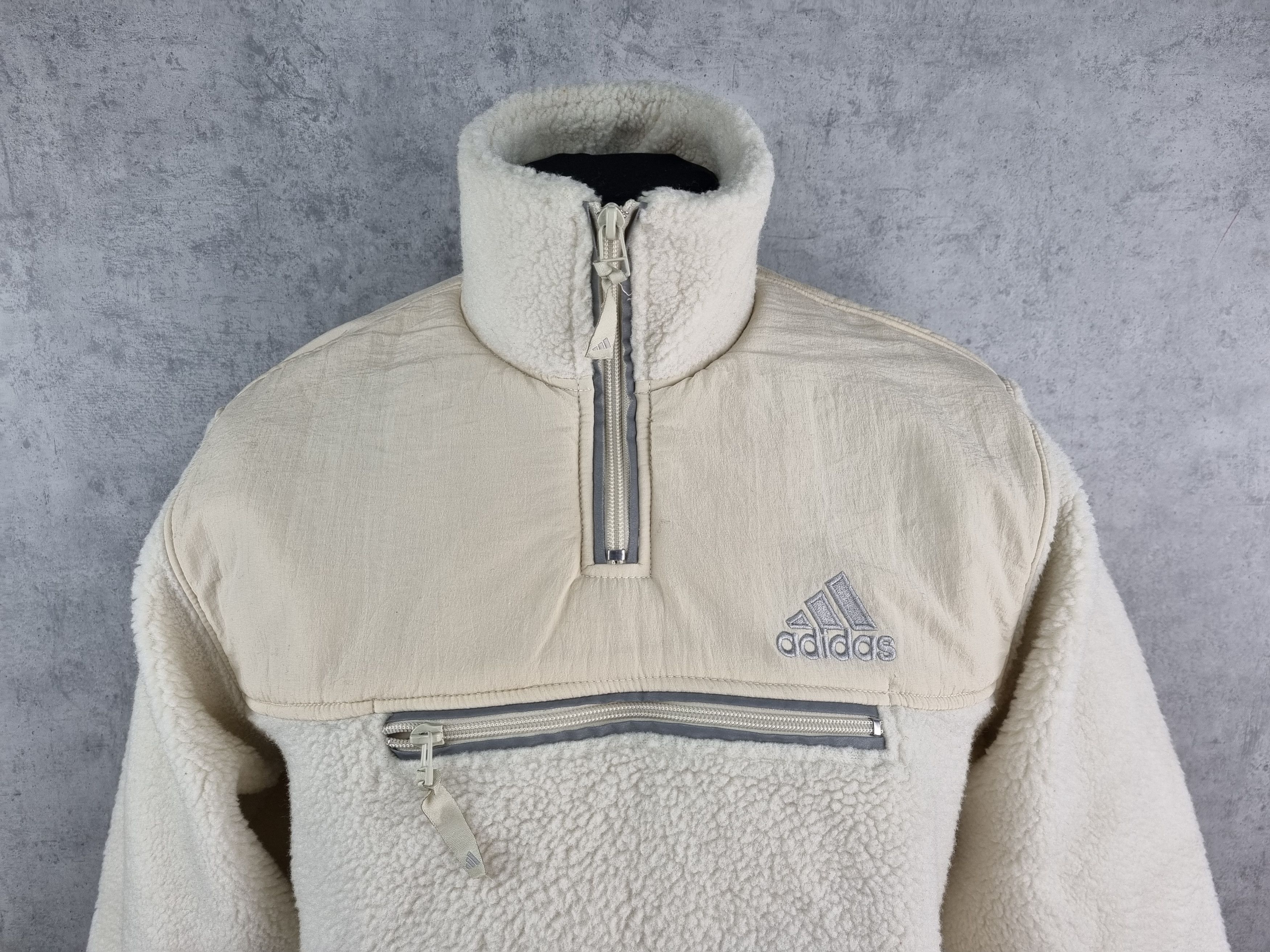Adidas × Vintage 90s Adidas Sherpa Skidoo Deep pile Fleece NIKE ACG style Size US M / EU 48-50 / 2 - 5 Thumbnail