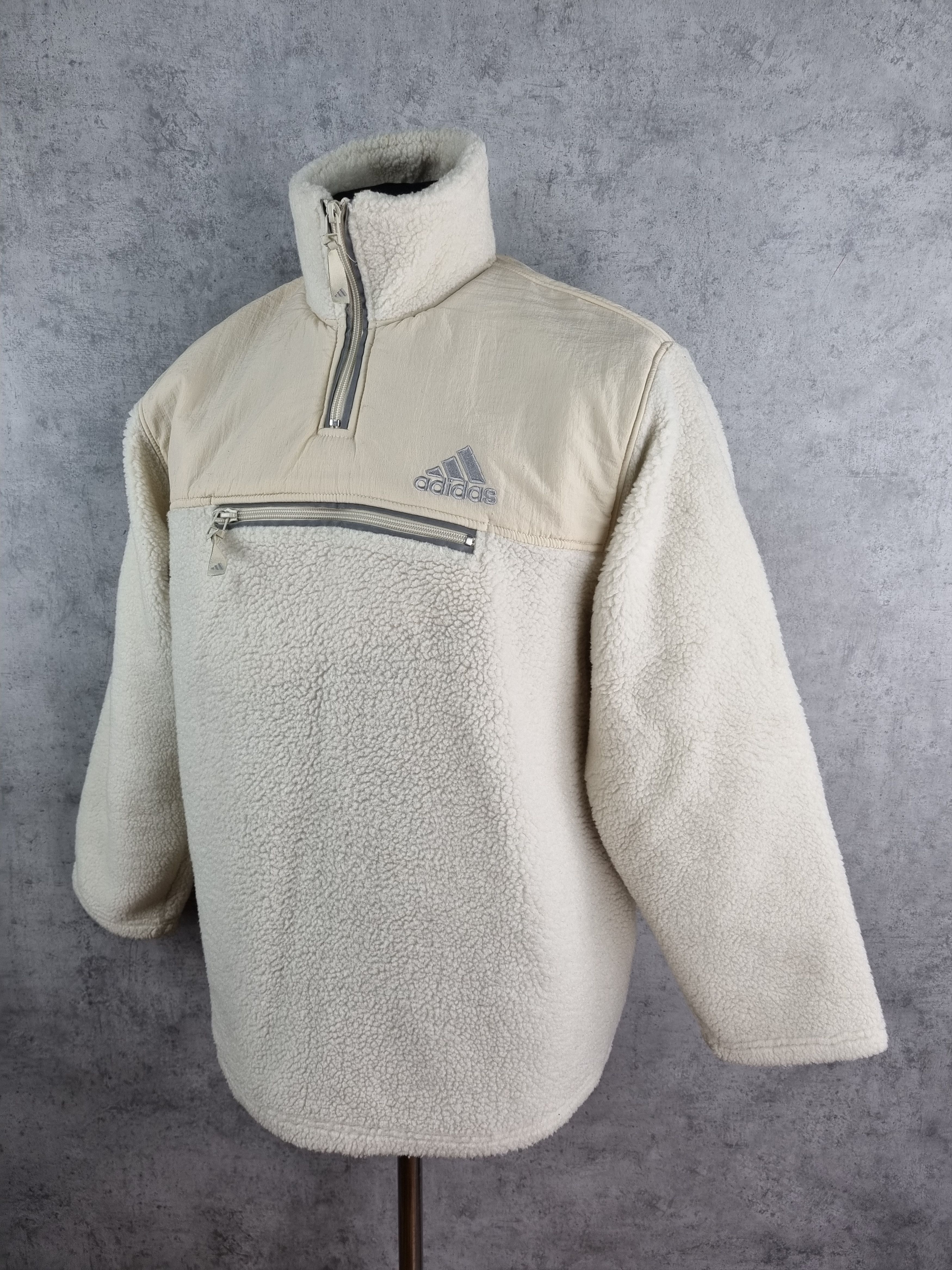 Adidas × Vintage 90s Adidas Sherpa Skidoo Deep pile Fleece NIKE ACG style Size US M / EU 48-50 / 2 - 2 Thumbnail
