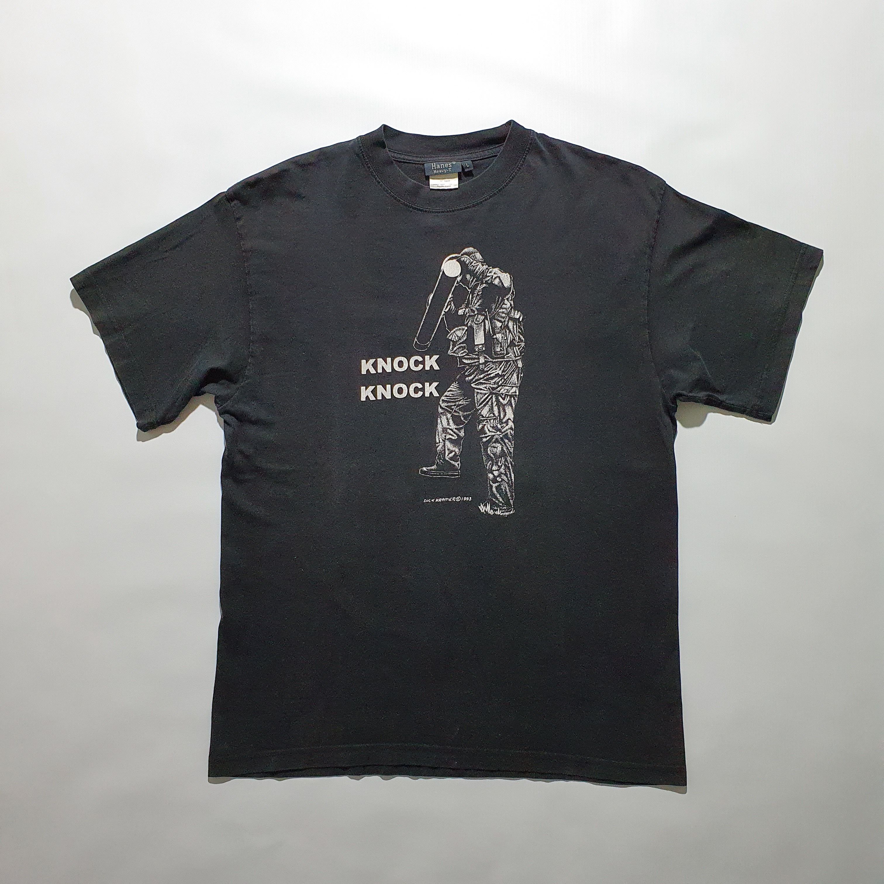 Japanese Brand 1993 Knock Knock We Make House Calls Vintage Tee Shirt Size US L / EU 52-54 / 3 - 14 Thumbnail