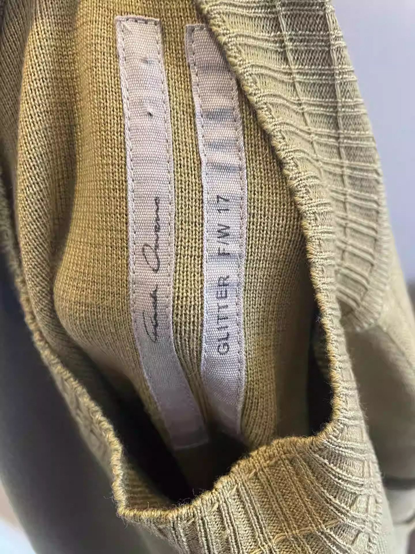 Rick Owens Rick Owens 17FW show wool frayed sweatshirt Size US M / EU 48-50 / 2 - 3 Thumbnail