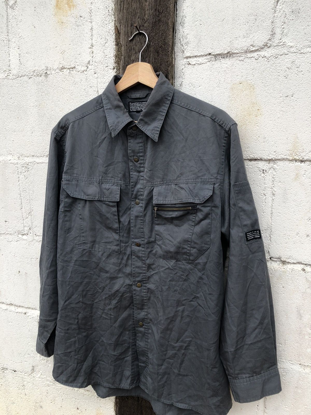 Japanese Brand Jichodo shirt button up Size US L / EU 52-54 / 3 - 4 Thumbnail