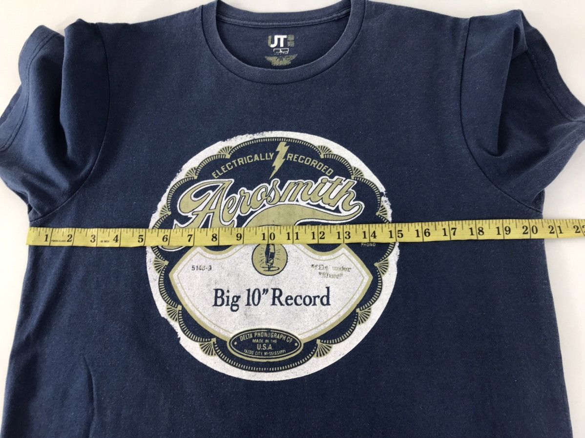 Band Tees Electrically Aerosmith Rock&Roll Record Tee Size US M / EU 48-50 / 2 - 8 Thumbnail